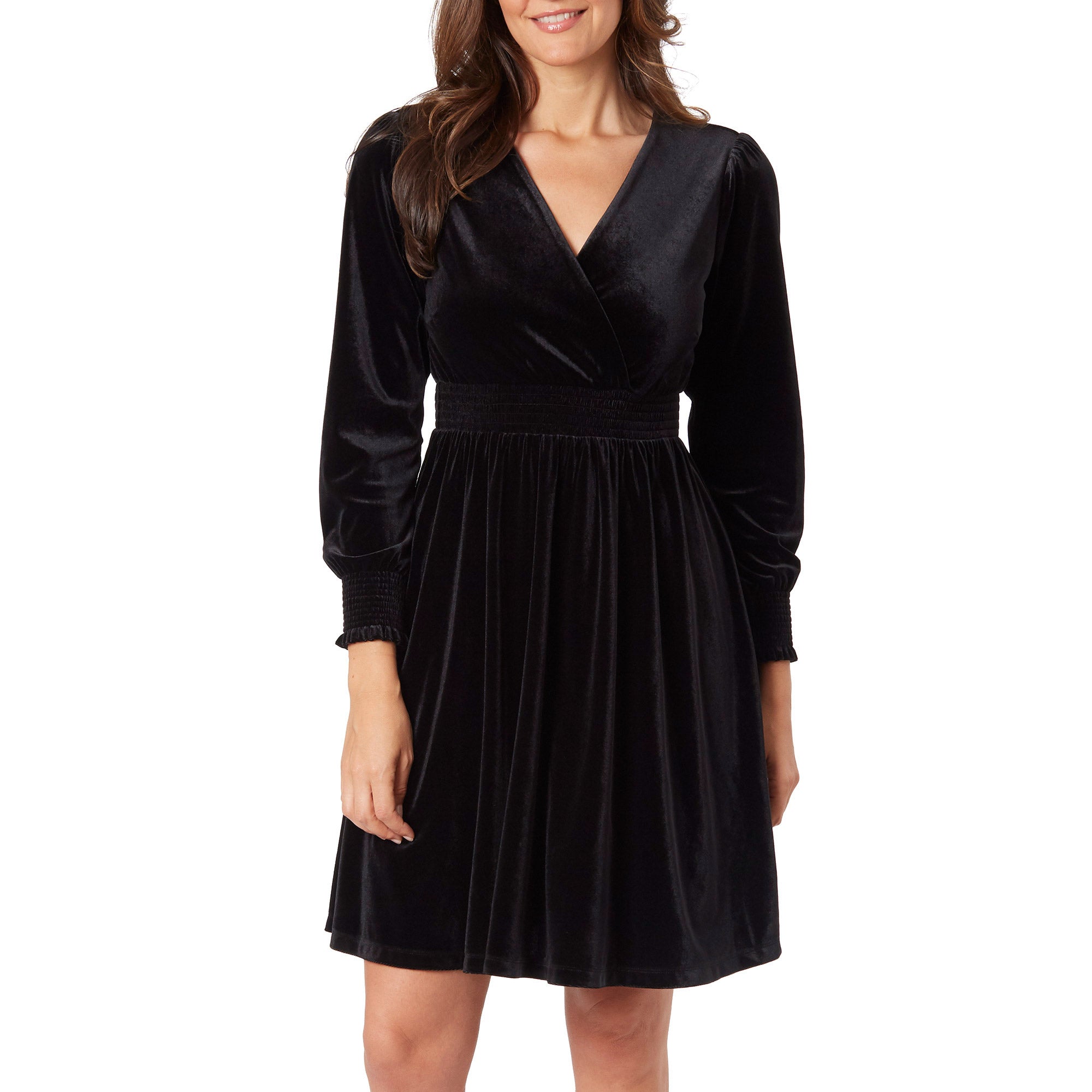 Ladies' Long Sleeve Velvet Dress