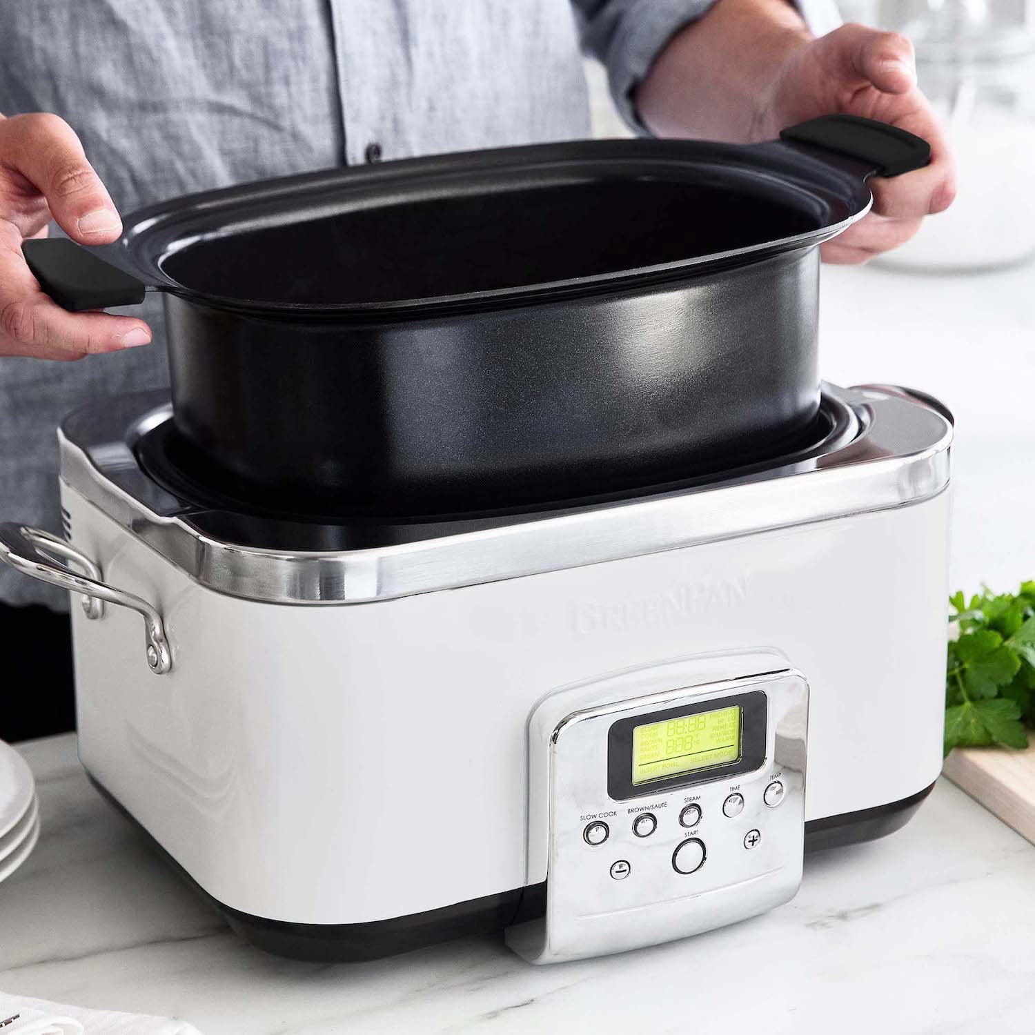 Elite 8-In-1 Programmable 6QT Electric Slow Cooker