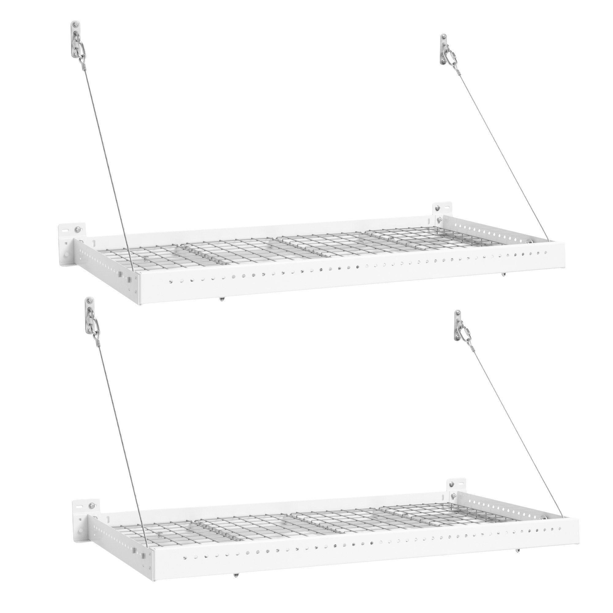 Products Pro Series 2 Ft. X 4 Ft. Wall Mounted Steel Shelf, 2-Pack