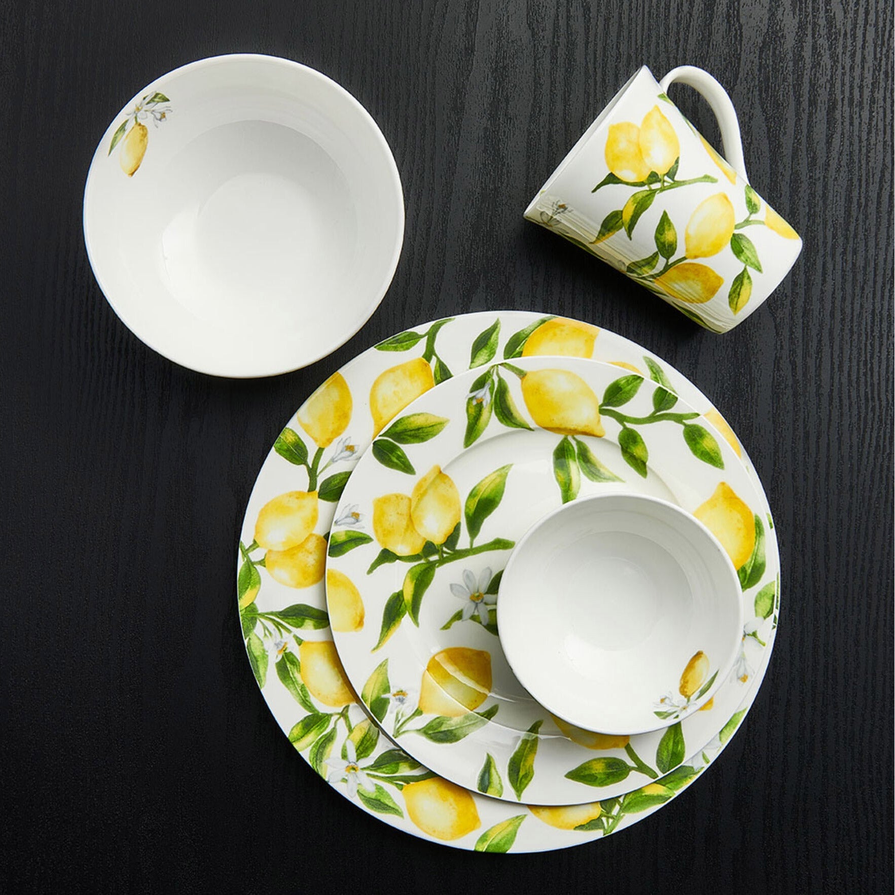 Lemons 40-Piece Dinnerware Set