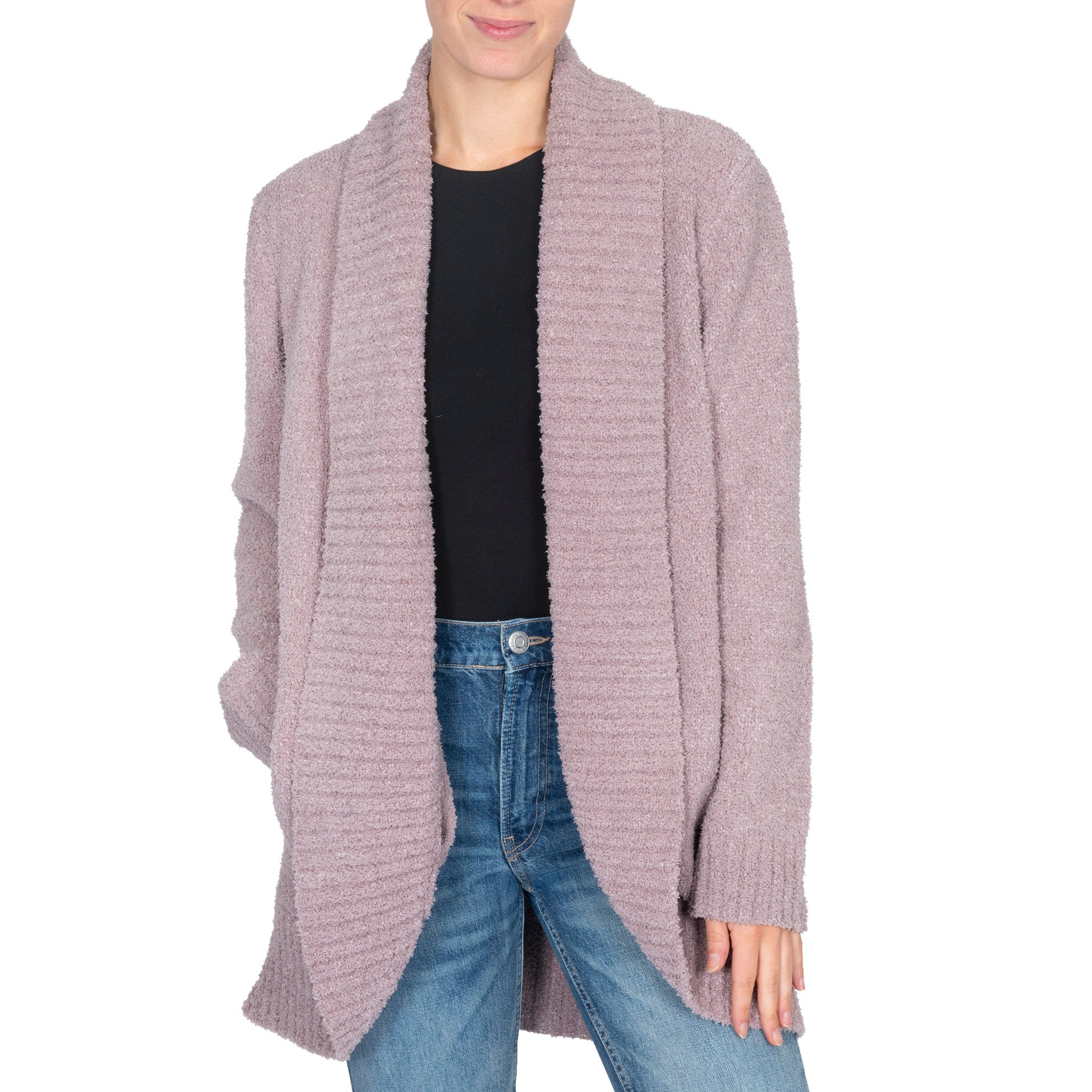 Ladies' Chenille Shawl Cardigan