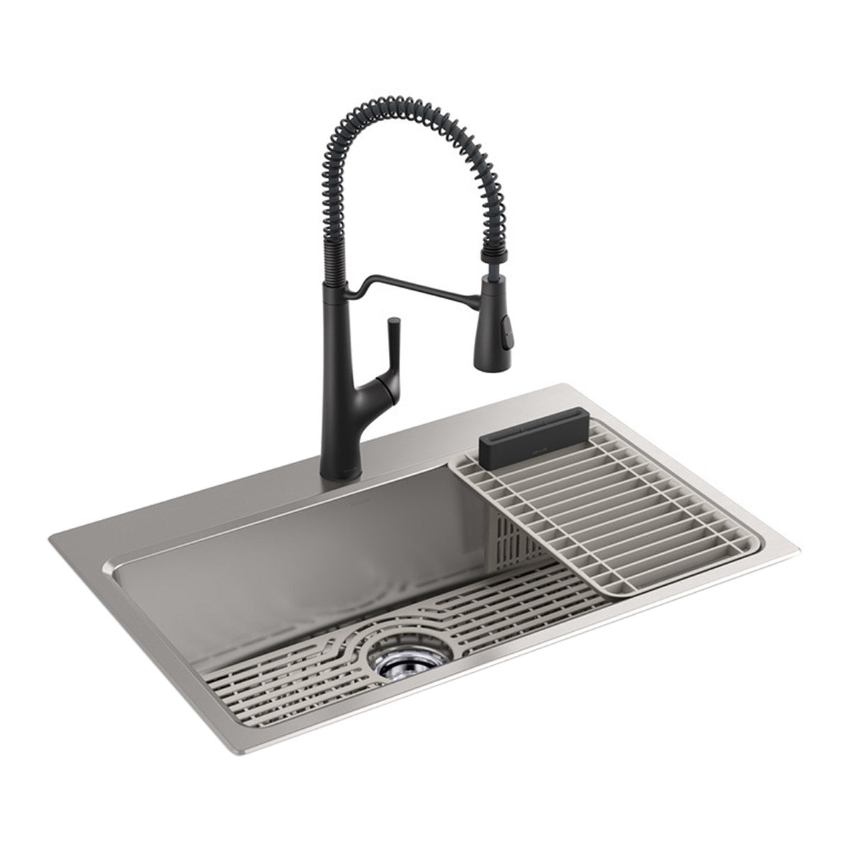 Pro-Function Kitchen Sink Kit - with Vibrant Stainless or Matte Black Faucet