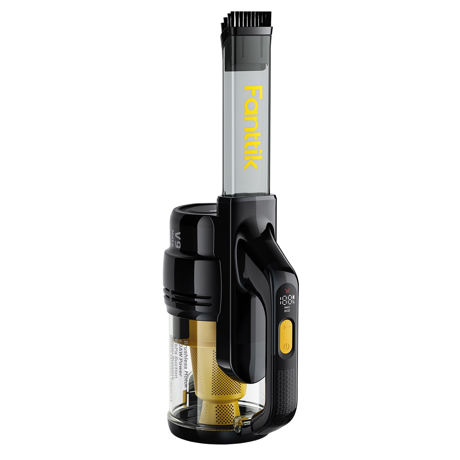 V9 Mate Cordless Car Vacuum - Black