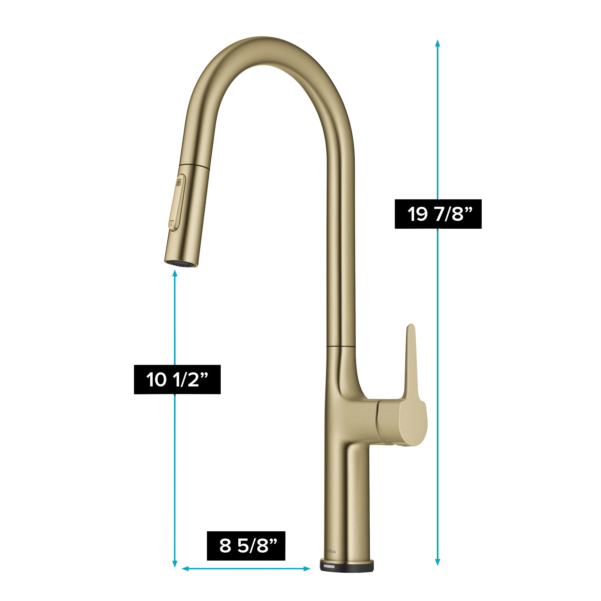 Tall Modern Single-Handle Touch Kitchen Sink Faucet with Pull down Sprayer