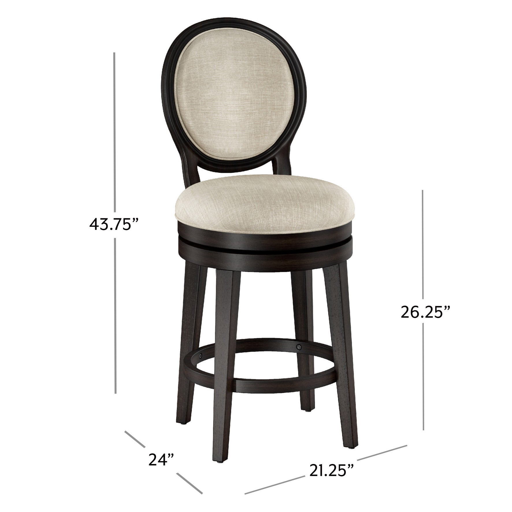 Dayton Counter Height Swivel Stool