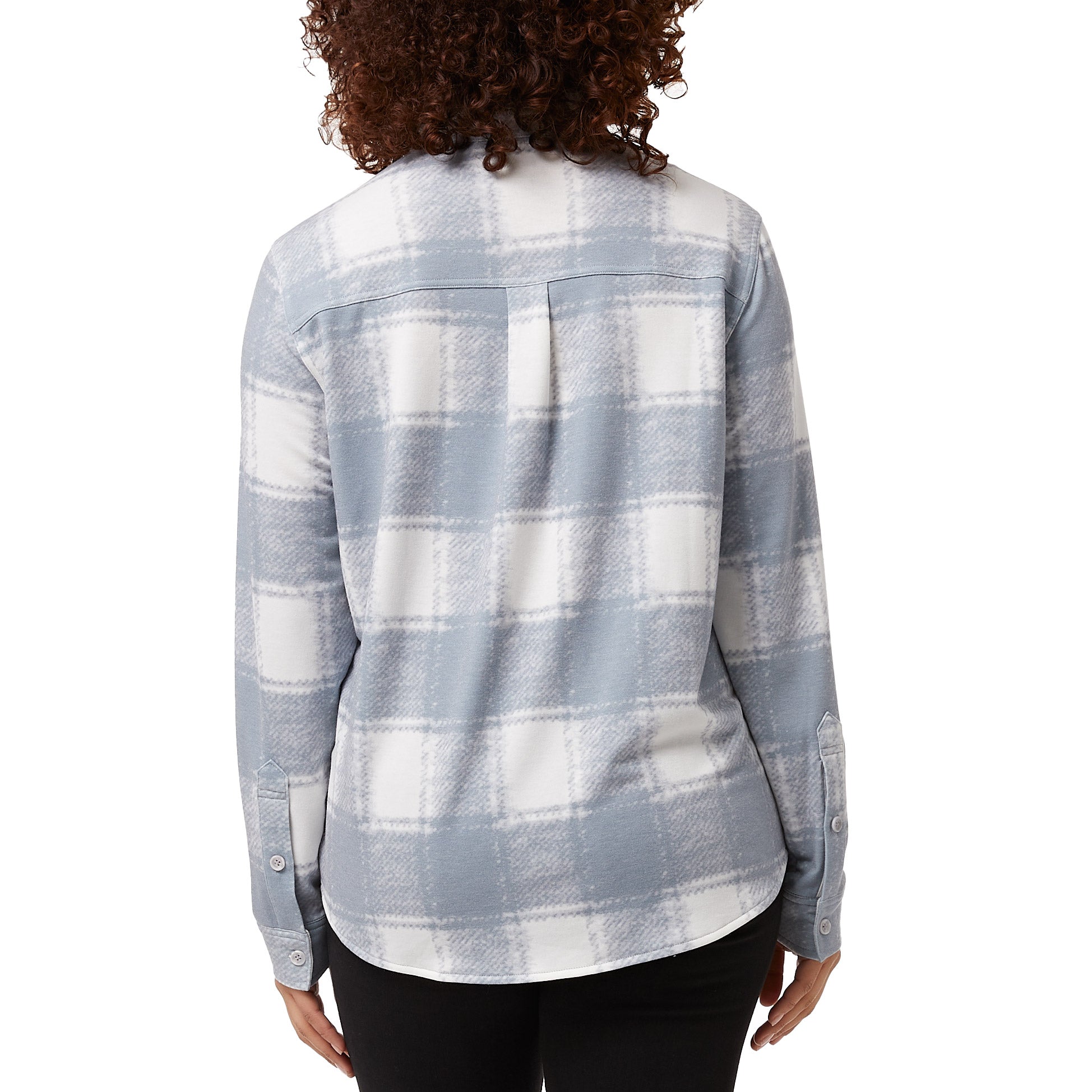 Ladies' Cozy Knit Button-Up Shirt