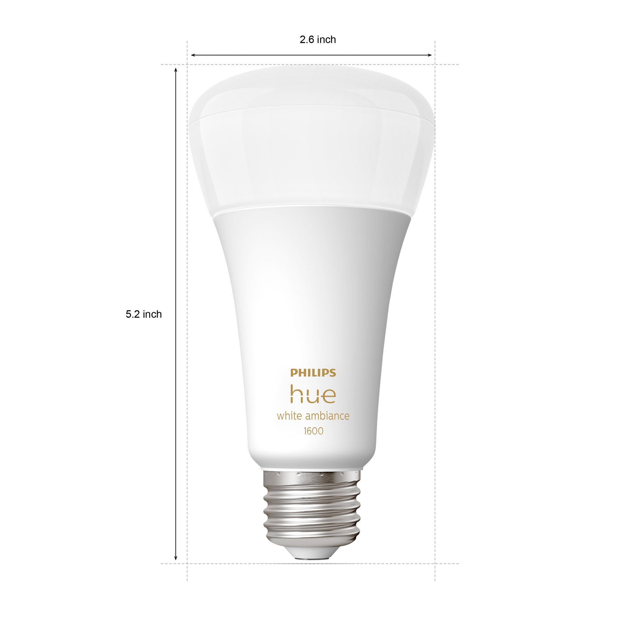 Hue 100W White Ambiance A21 LED Bulbs 2-Pack