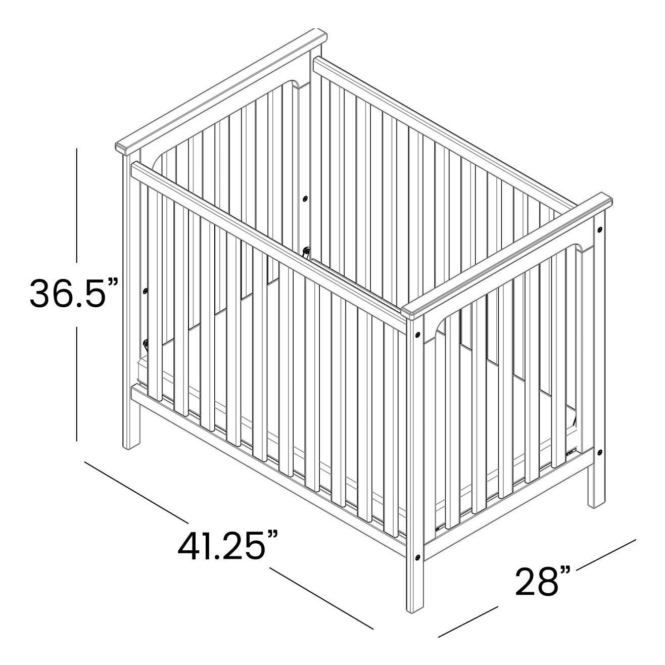 Simmon'S Kids Hudson Mini Nursery Set