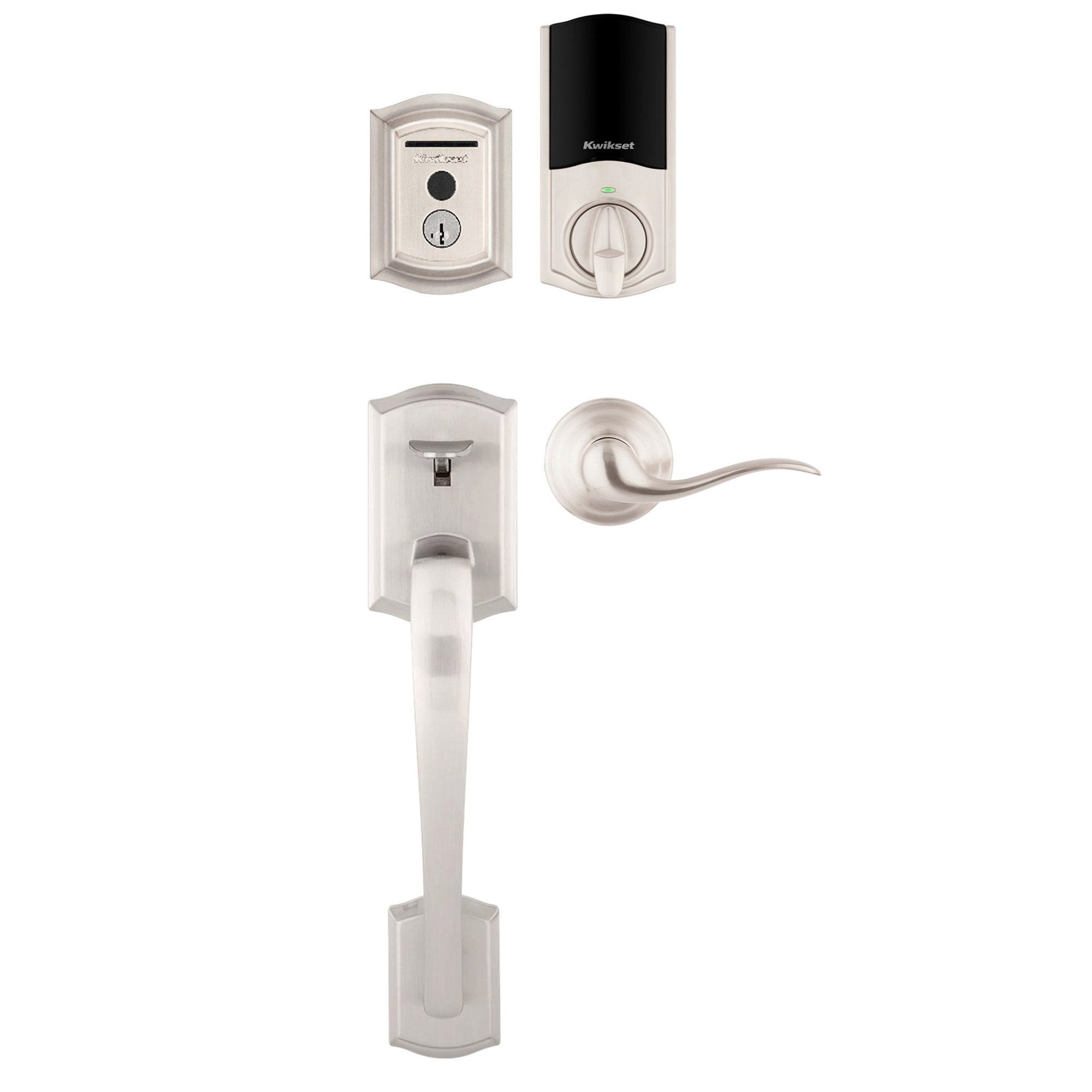 Halo Touch Wifi Deadbolt with Prescott Entry Door Handleset