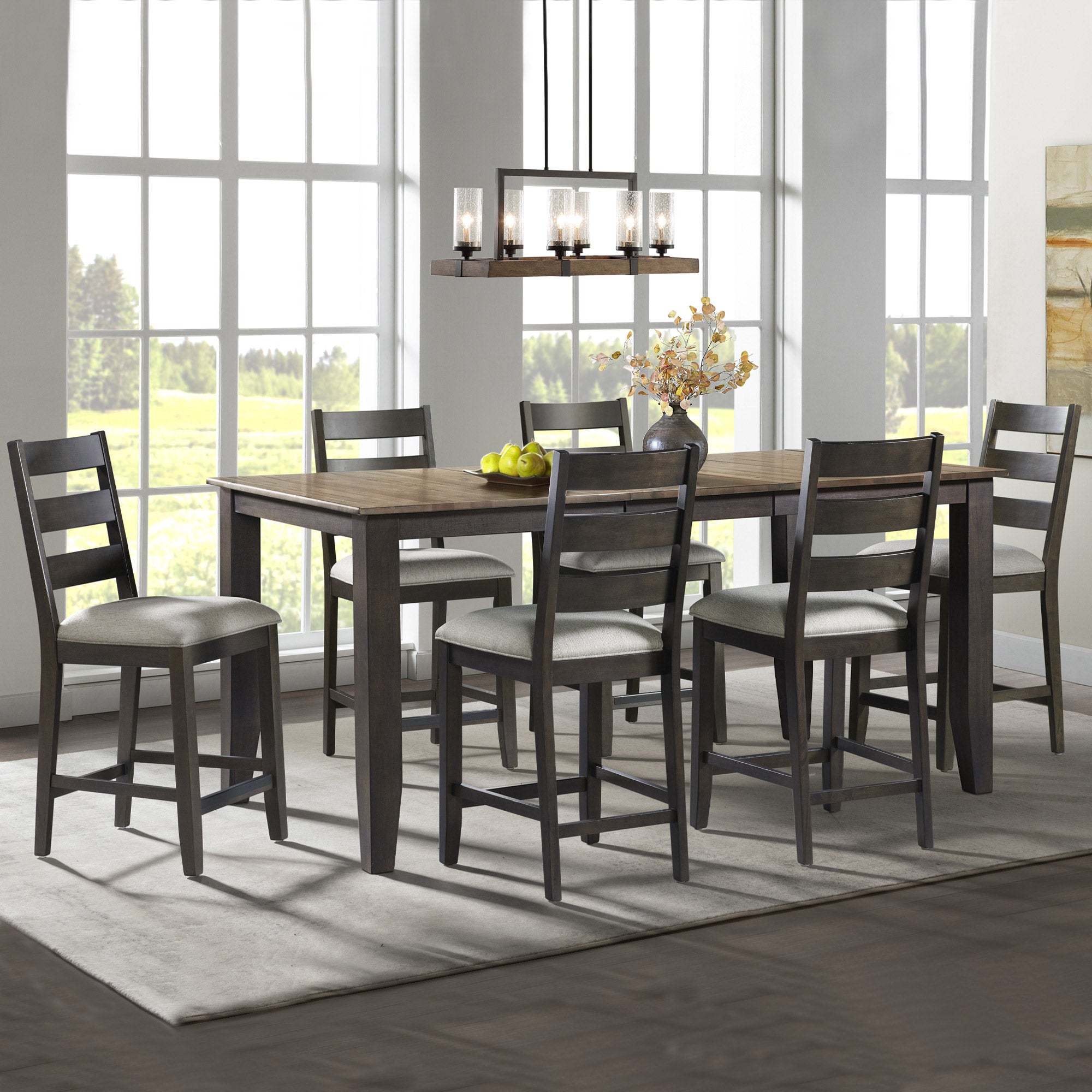 Midtown 7-Piece Counter Height Dining Table Set