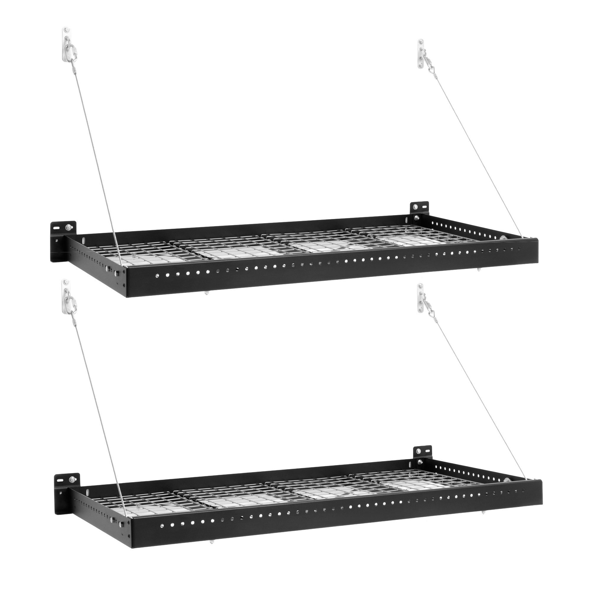 Products Pro Series 2 Ft. X 4 Ft. Wall Mounted Steel Shelf, 2-Pack