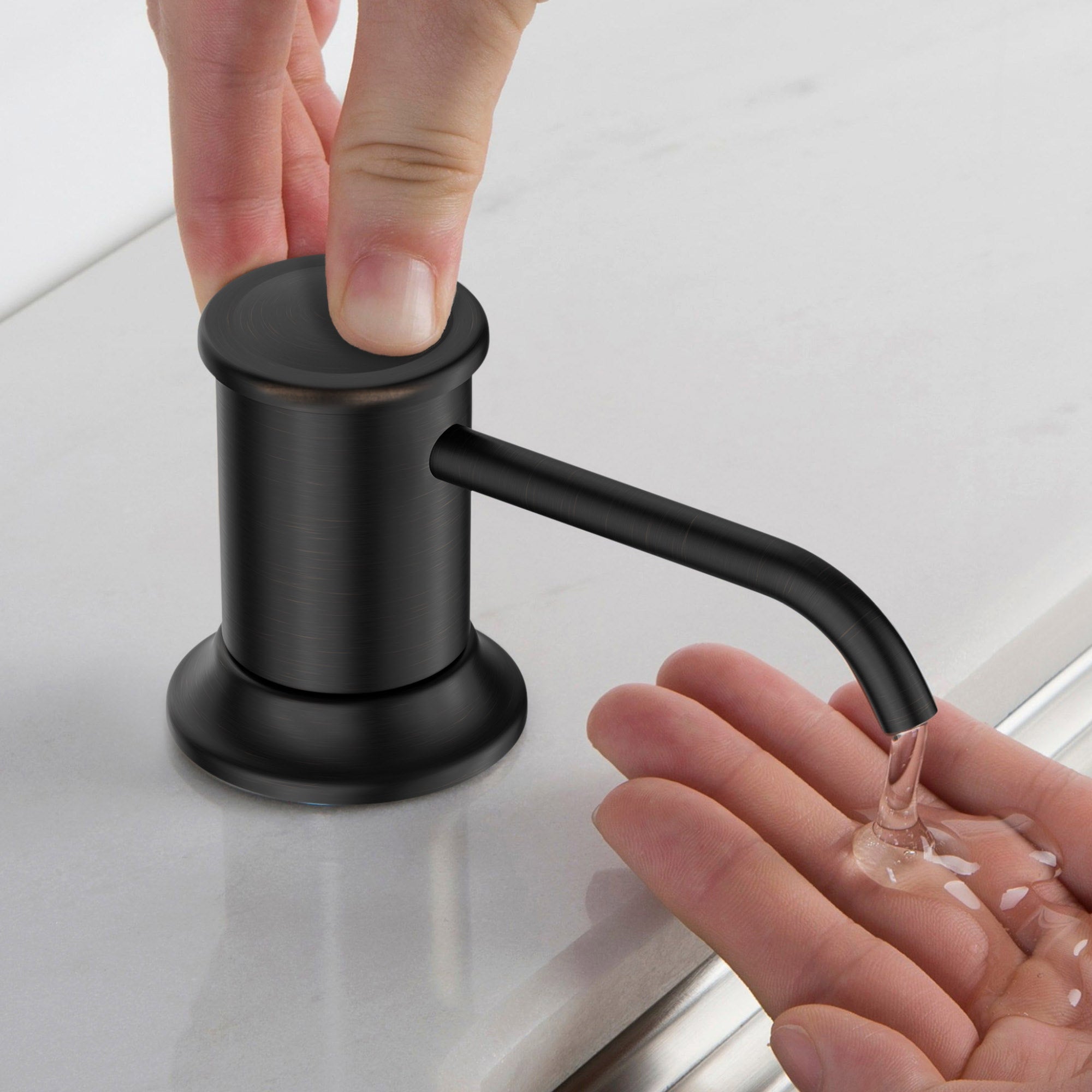 Pull-Down Kitchen Faucet and Soap Dispenser