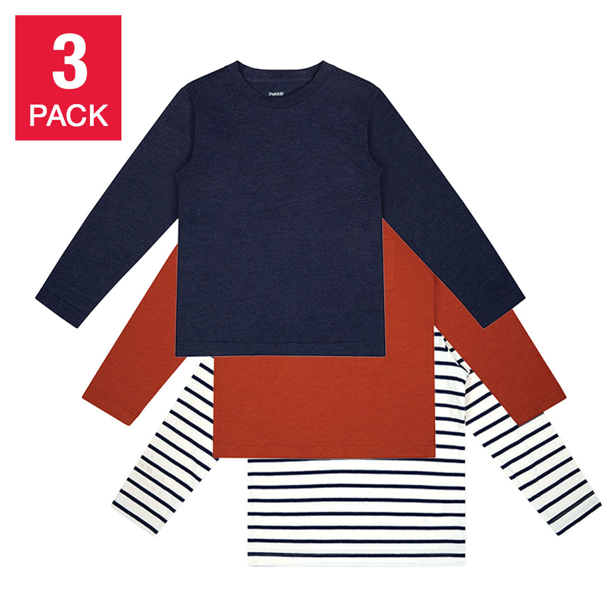 Kids' 3-Pack Long Sleeve Top