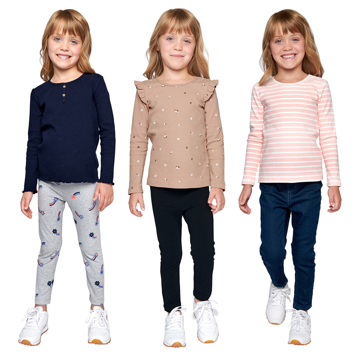 Kids' 3-Pack Long Sleeve Top