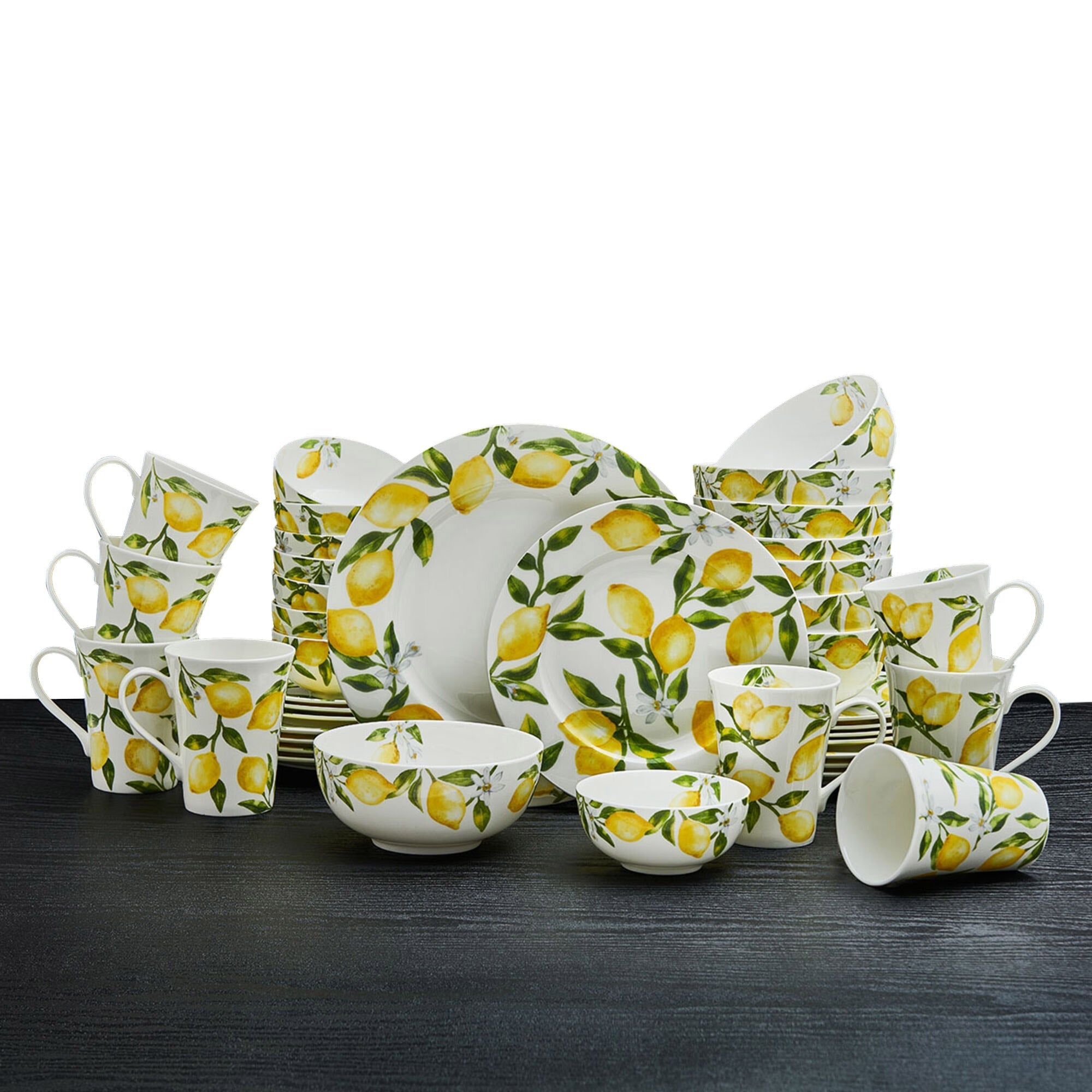 Lemons 40-Piece Dinnerware Set