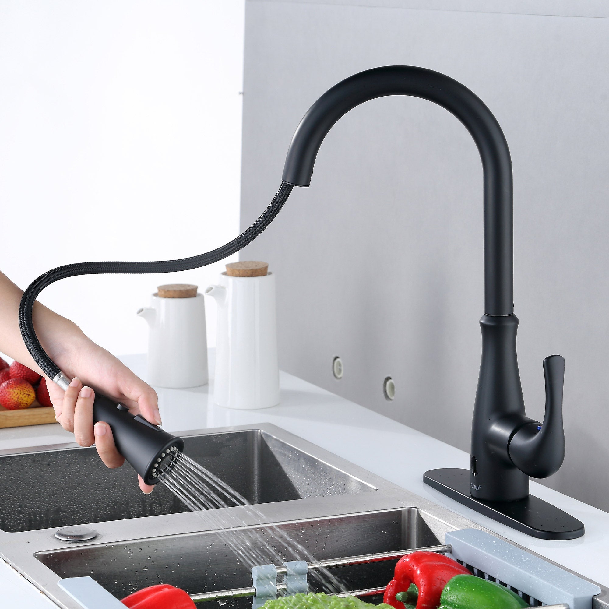 Flow Motion Activated Pulldown Kitchen Faucet