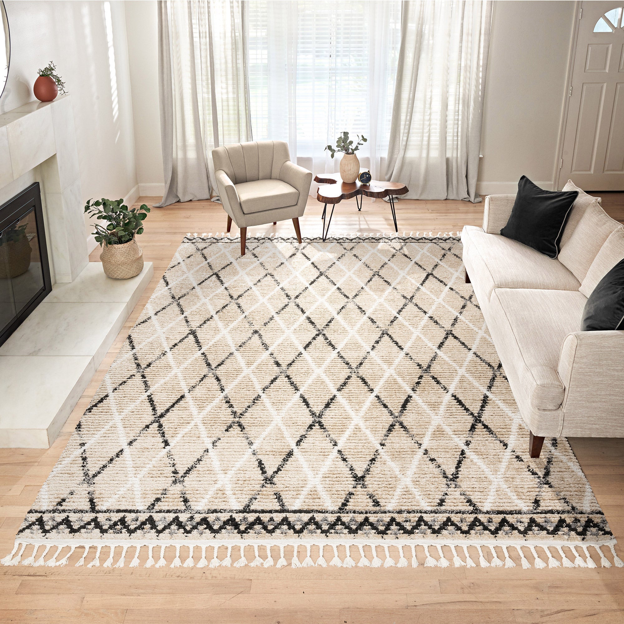 Rowan Area Rug, Rava, Beige