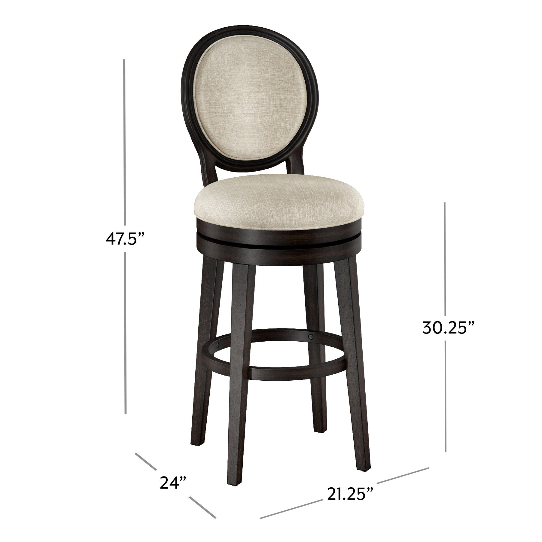 Dayton Bar Height Swivel Stool