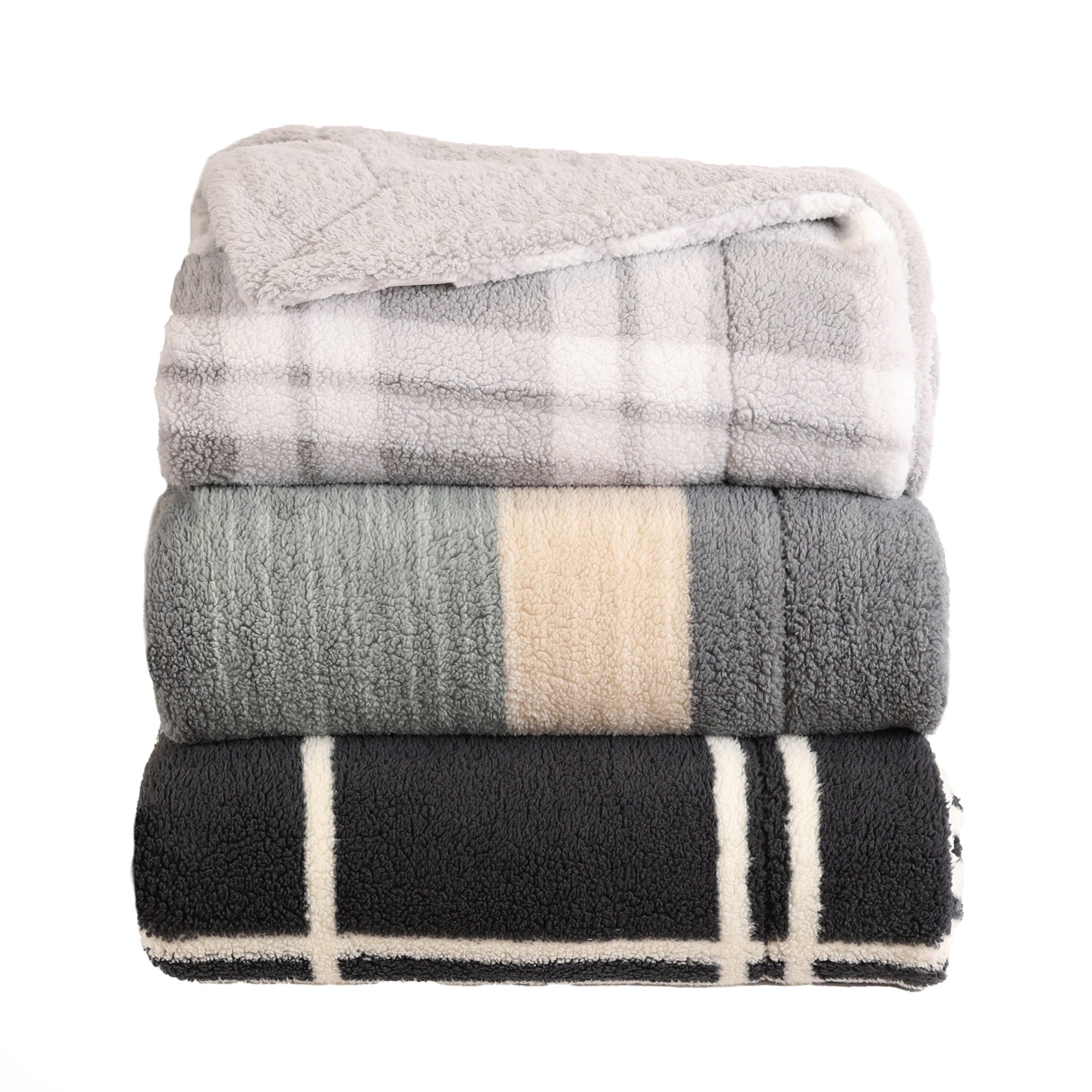 Life Comfort Reversible Sherpa Fleece Blanket