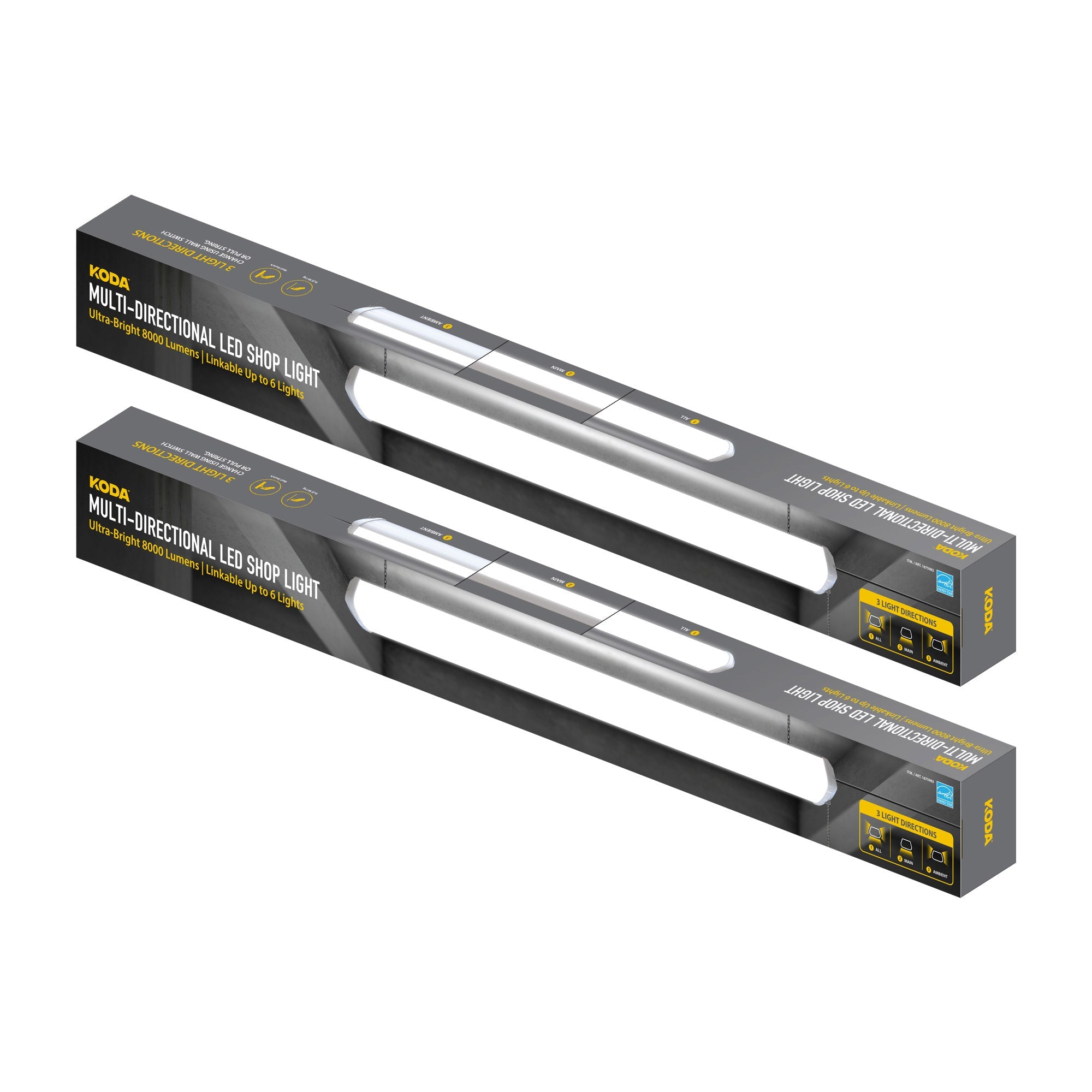 46" Multi-Directional LED Shop Light, 2-Pack