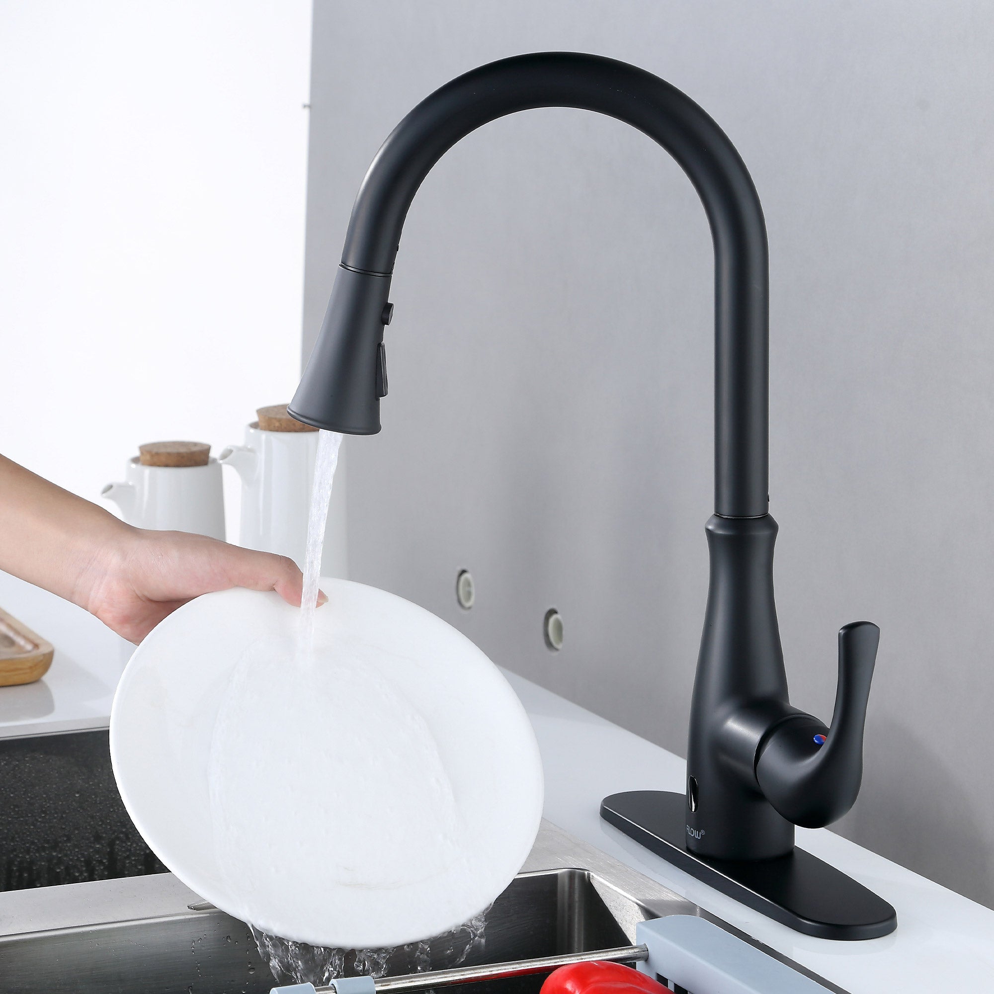 Flow Motion Activated Pulldown Kitchen Faucet