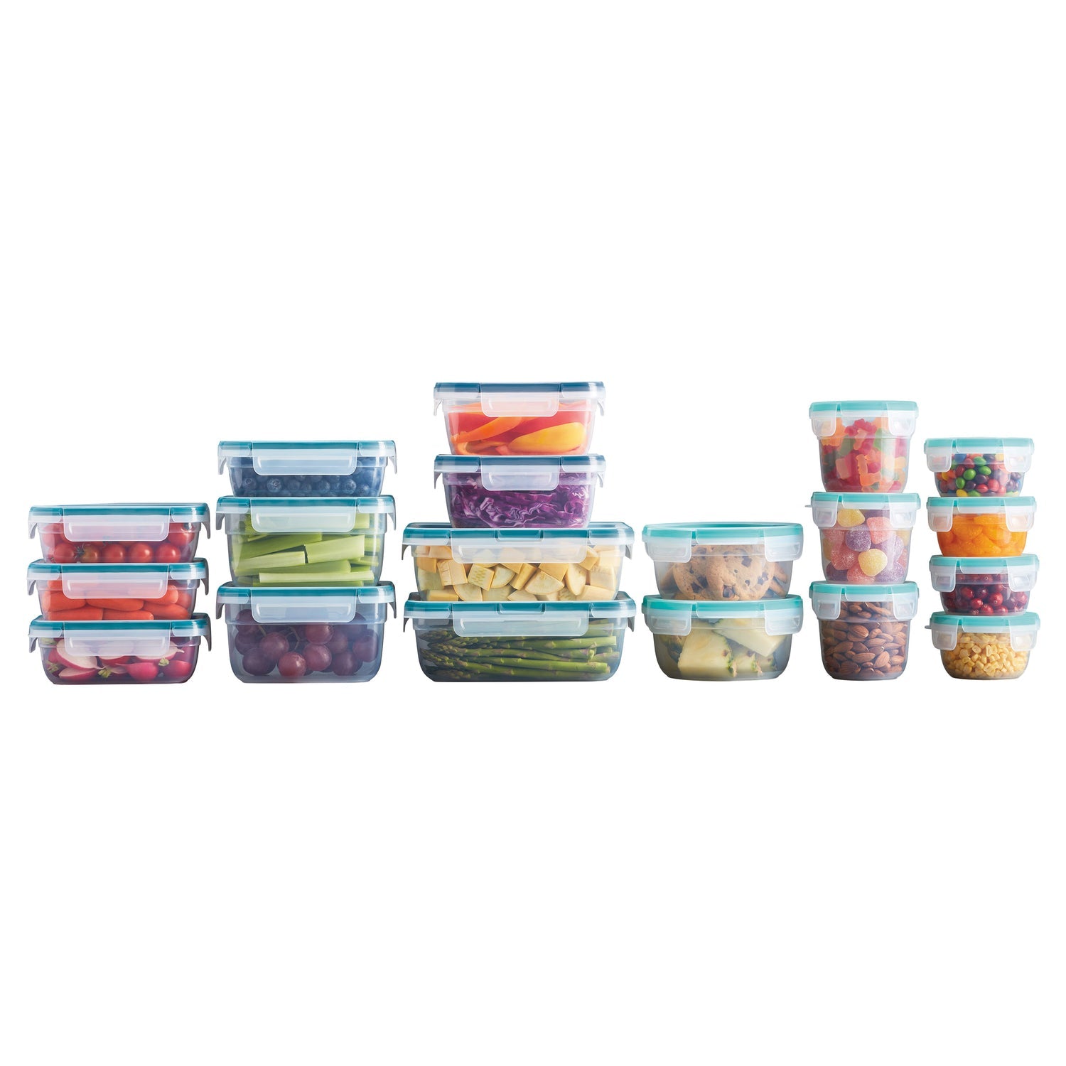 38-Piece Plastic Food Storage Set