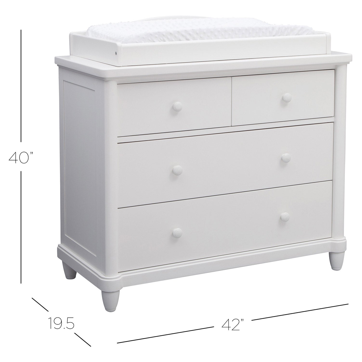 Sophia 3-Piece Nursery Furniture Set, White