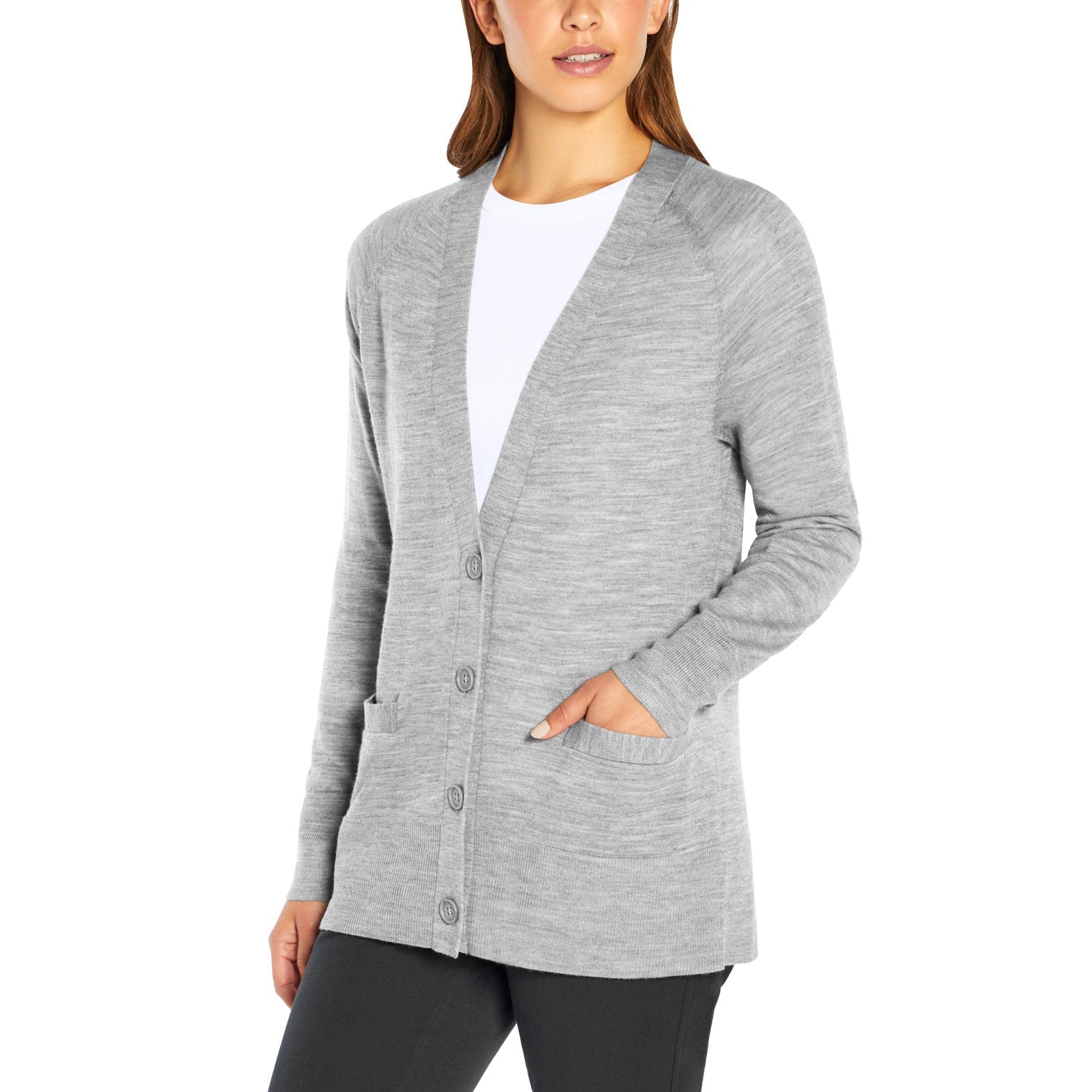 Ladies' Merino Wool Cardigan