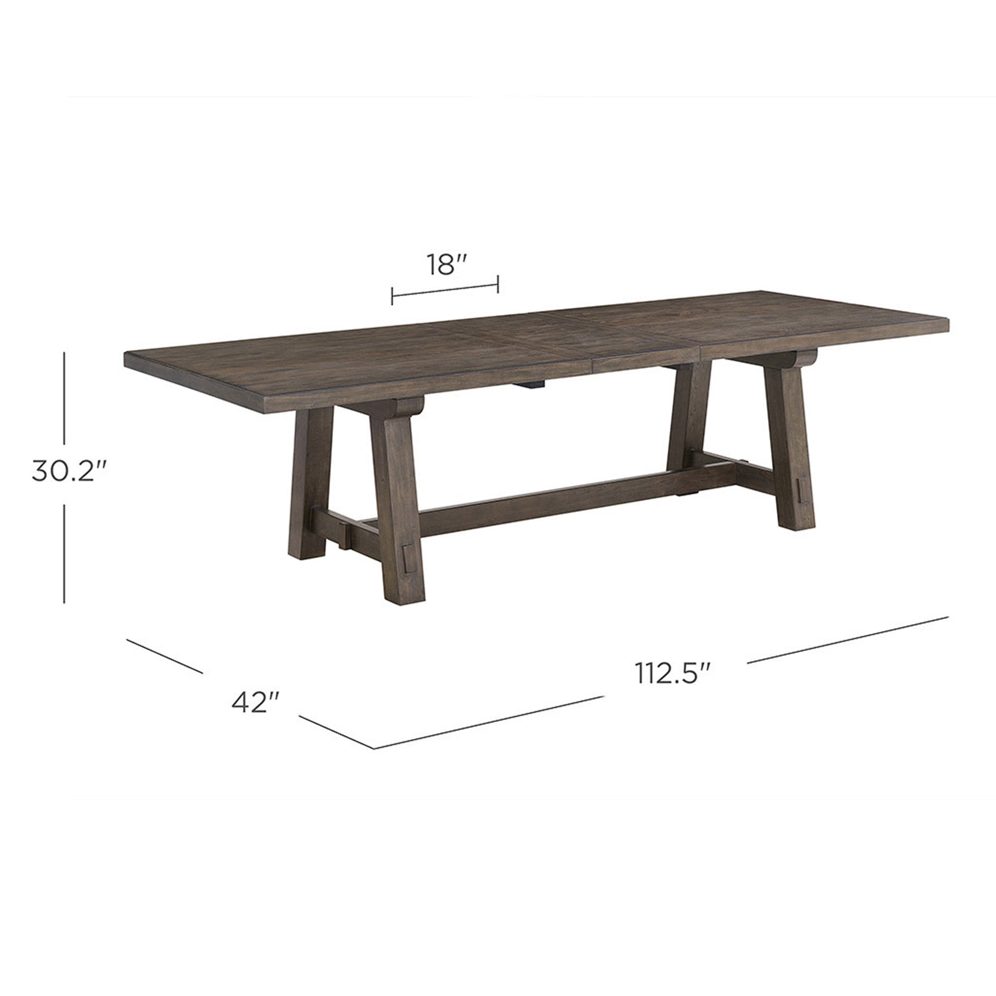 Brinley 112" Extending Dining Table