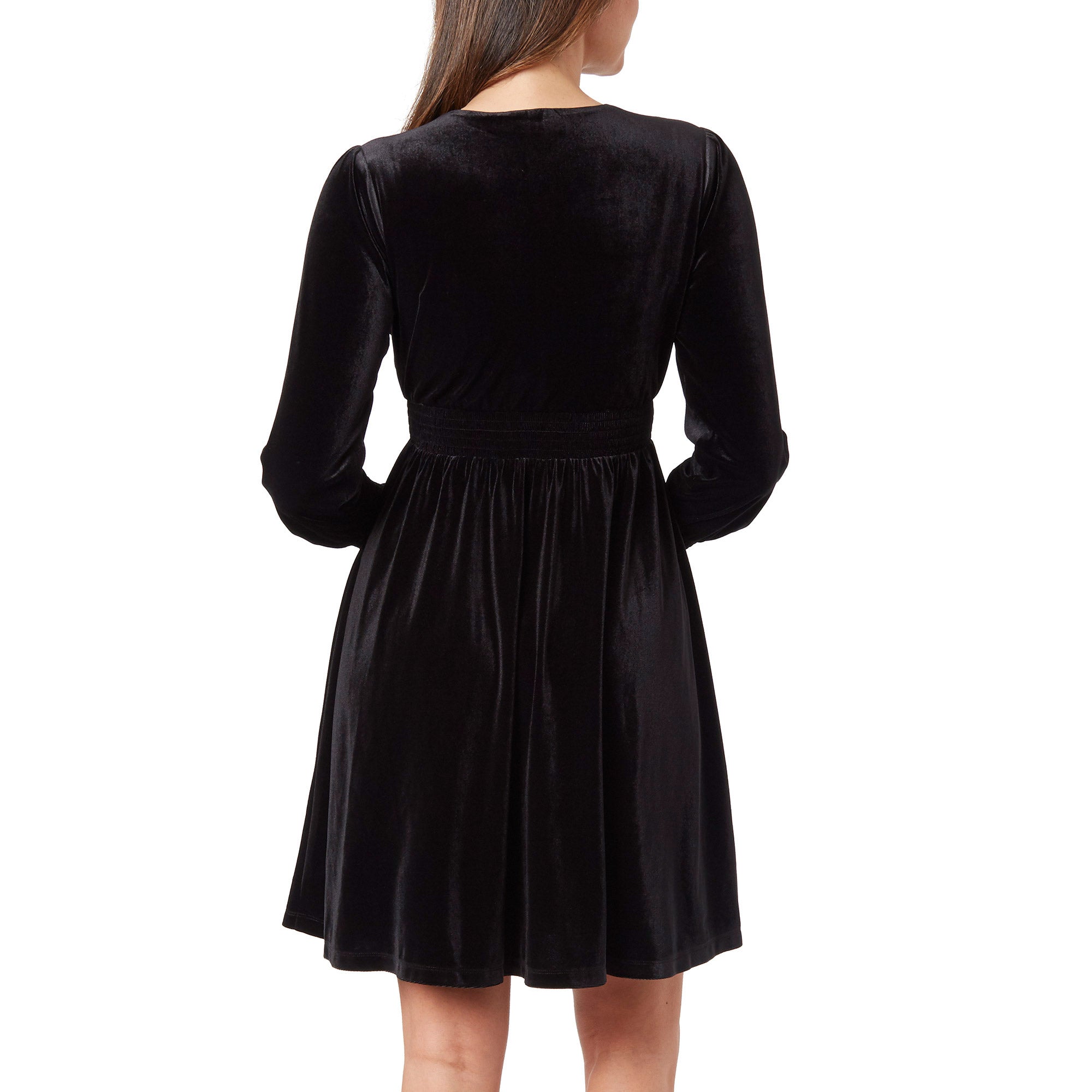 Ladies' Long Sleeve Velvet Dress