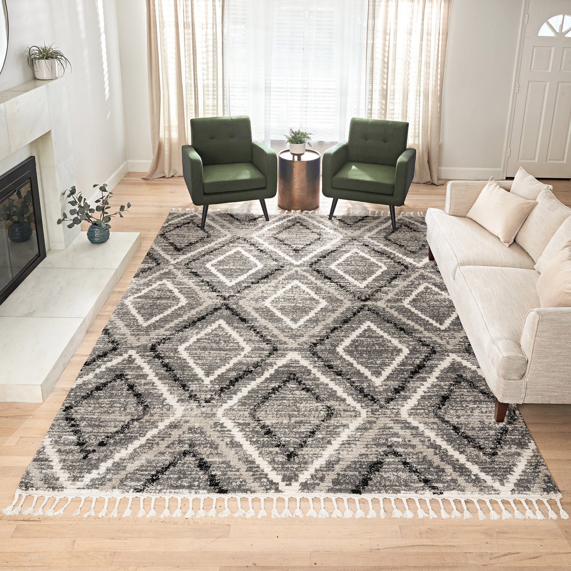 Rowan Area Rug, Janan, Gray