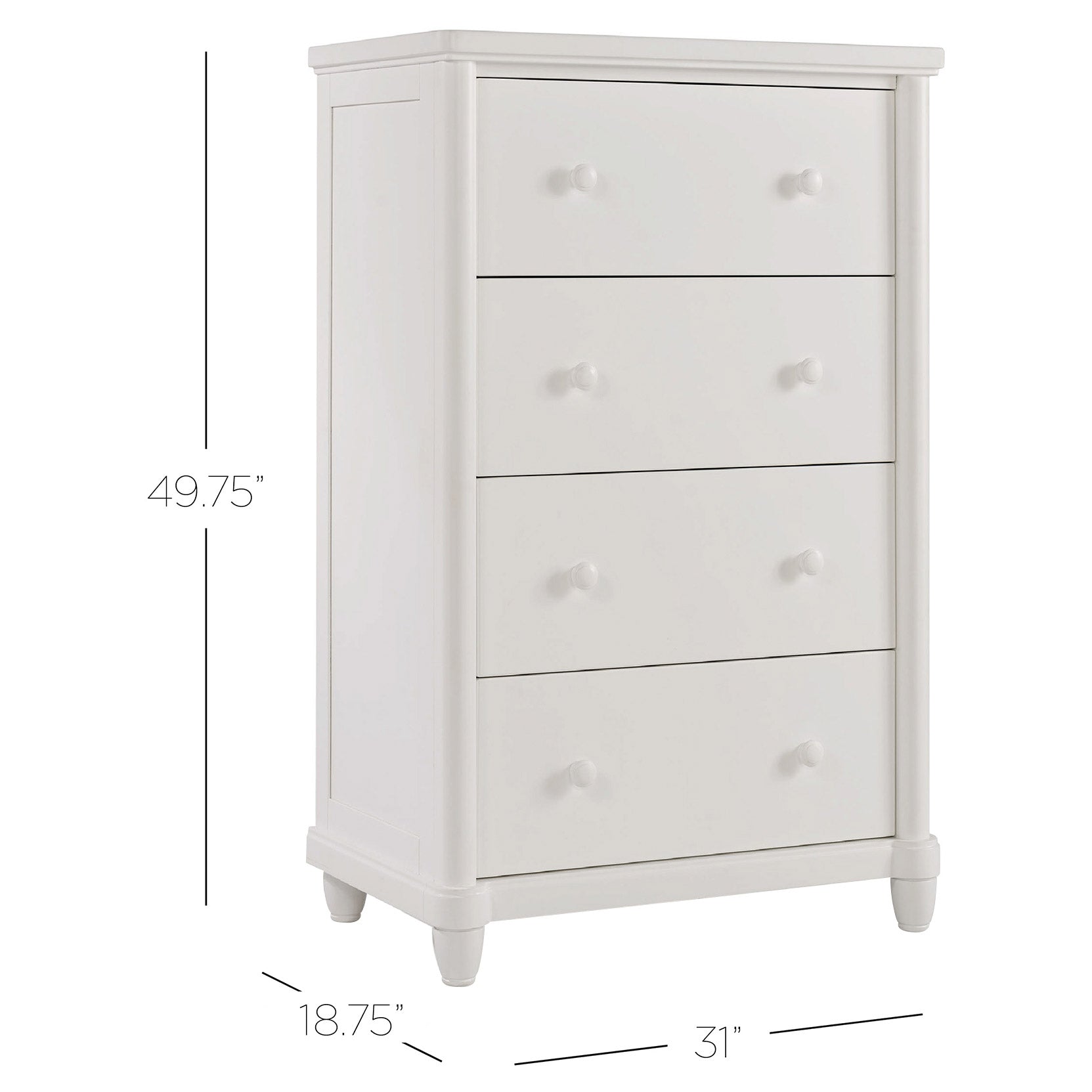 Sophia 3-Piece Nursery Furniture Set, White