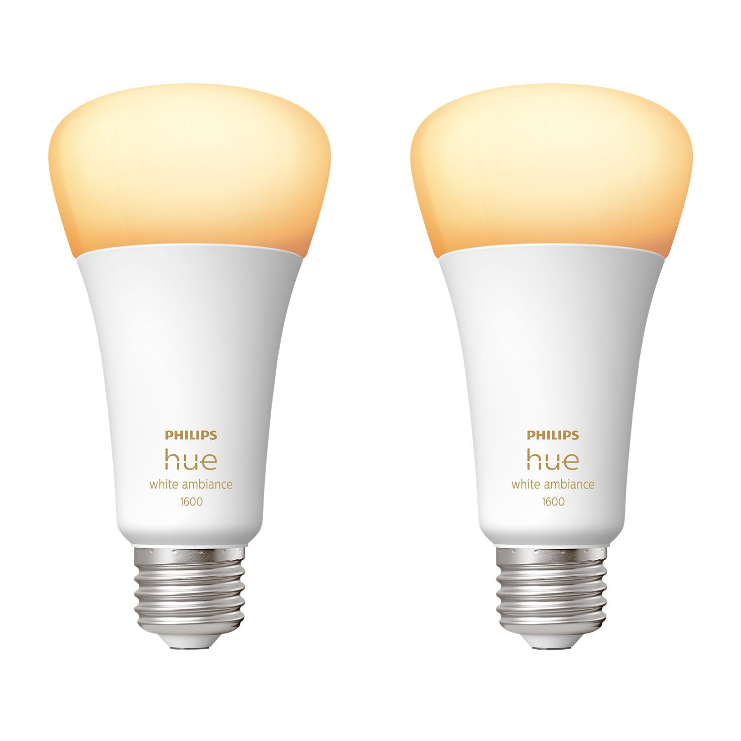 Hue 100W White Ambiance A21 LED Bulbs 2-Pack