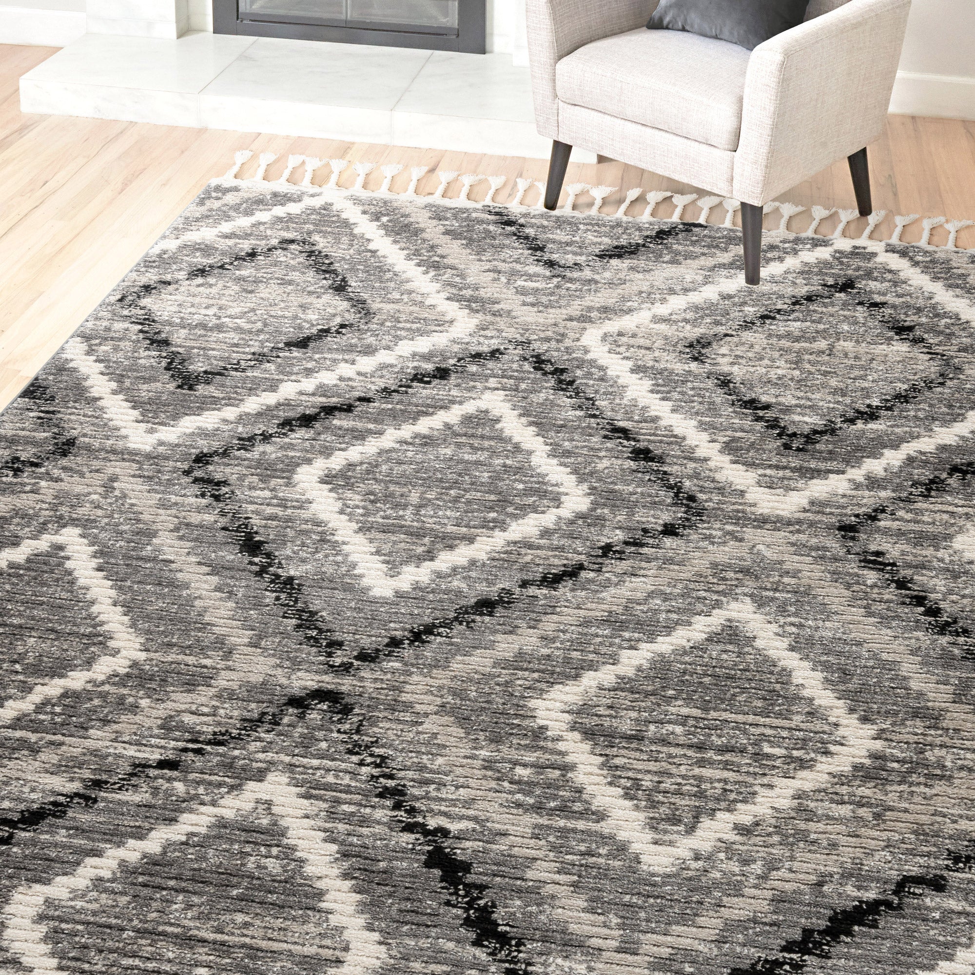 Rowan Area Rug, Janan, Gray