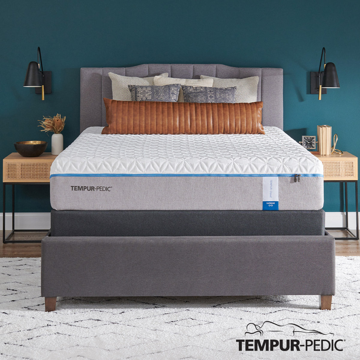 Tempur-Cloud Supreme 11.5" Mattress and Foundation Set