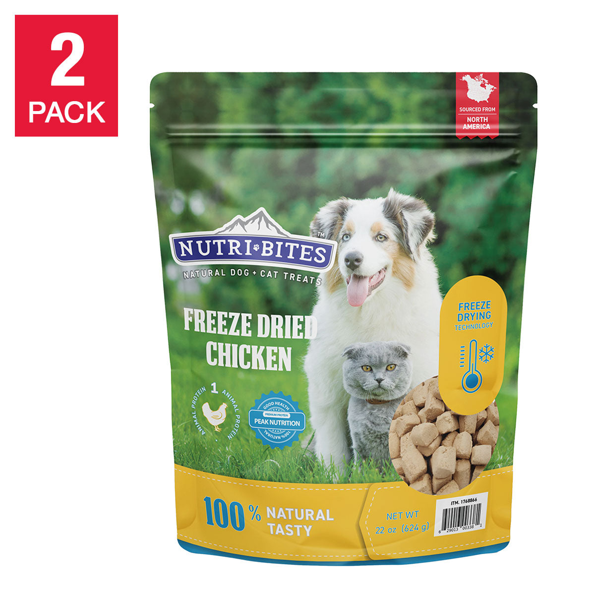 Canature  Freeze Dried Chicken Dog and Cat Treat 22 Oz, 2-Pack