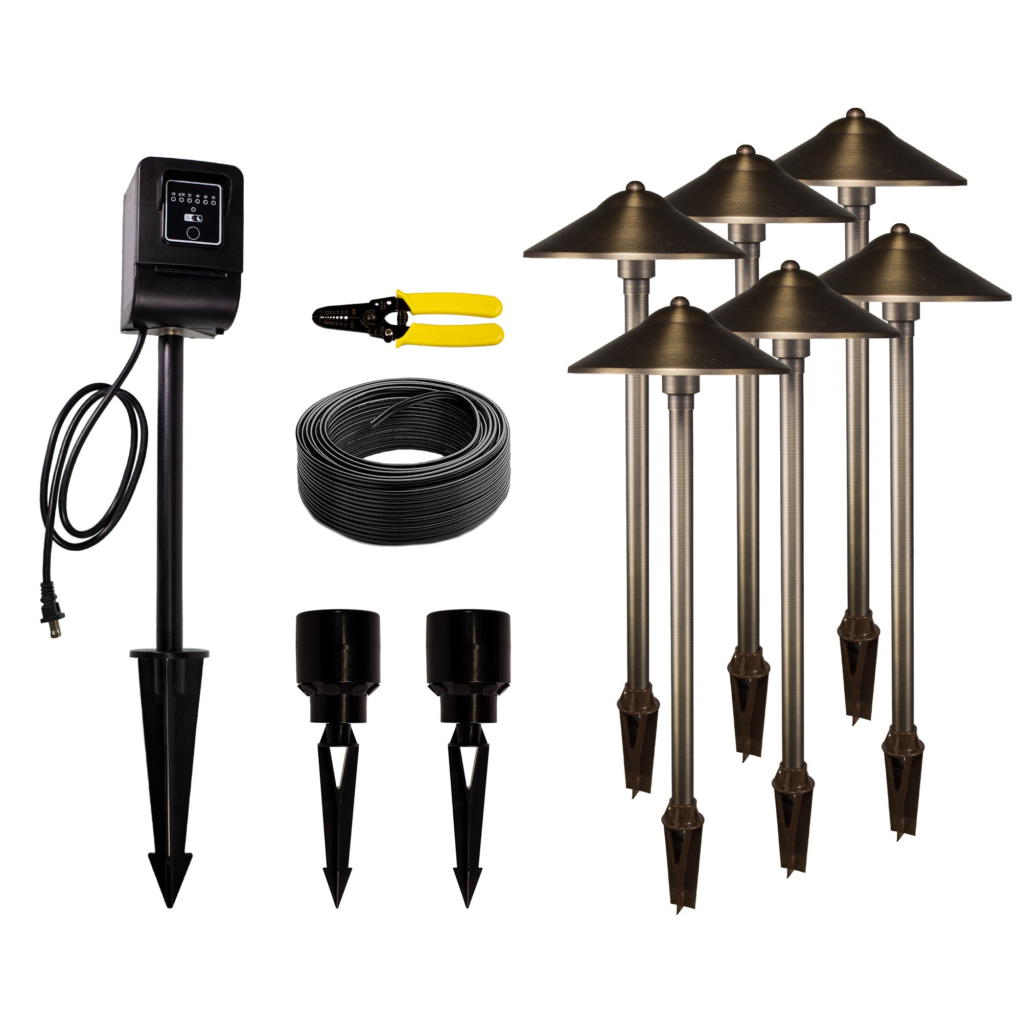 6-Piece Area Light Landscape Lighting Kit