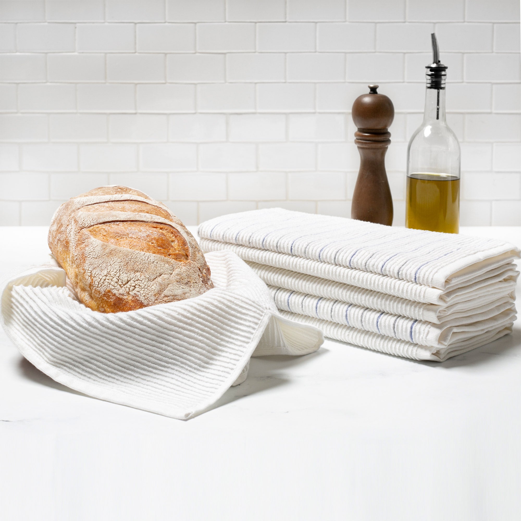 Turkish Towel Company Ridge 6-Piece Set Kitchen Towels