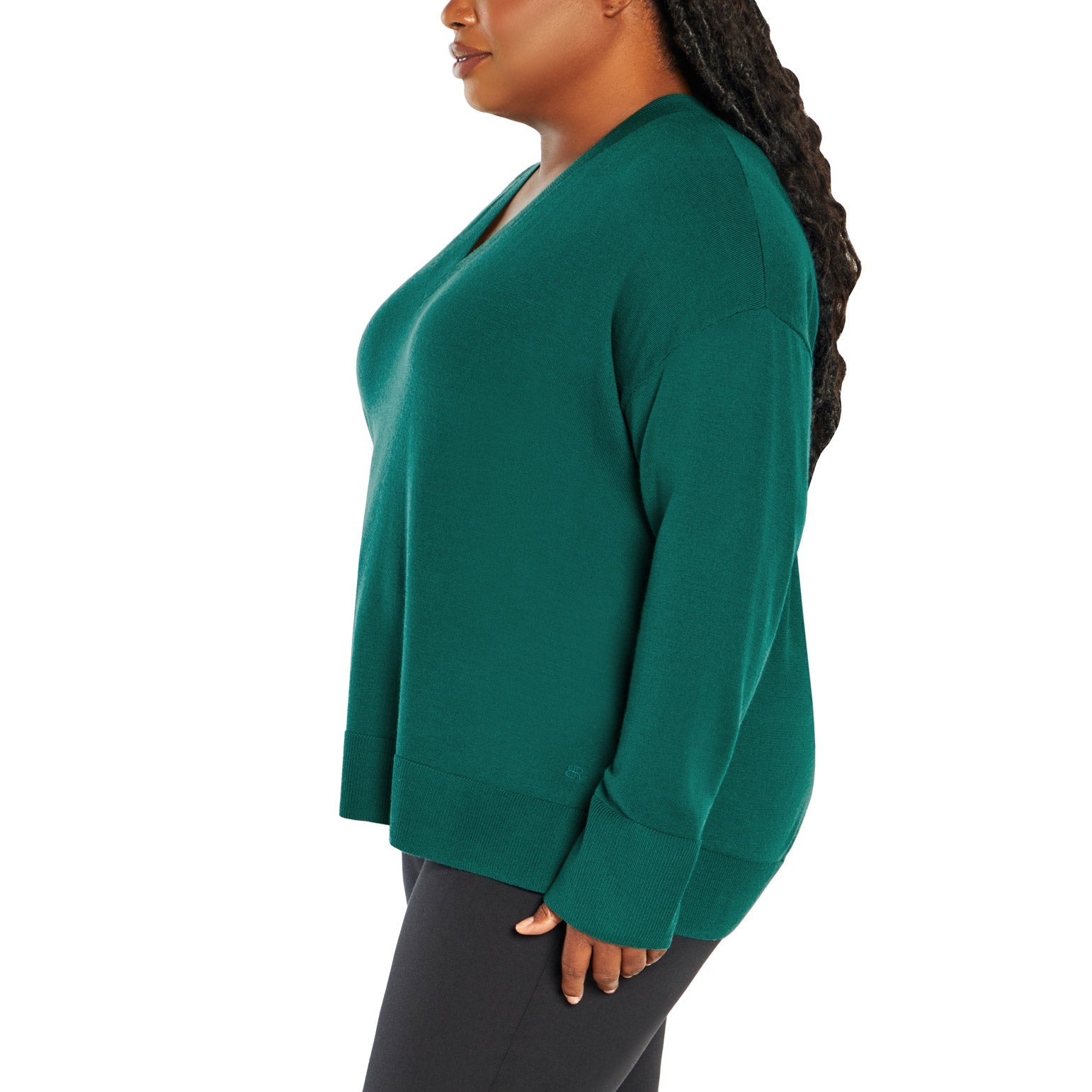 Ladies' Merino Wool V-Neck Sweater