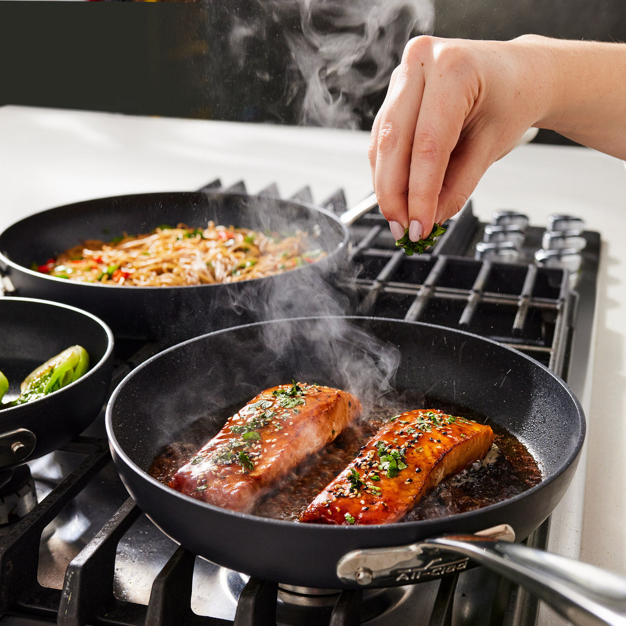 Hard-Anodized Fry Pan 3-Piece Set