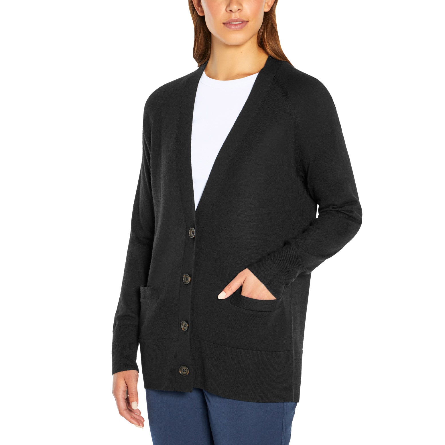 Ladies' Merino Wool Cardigan