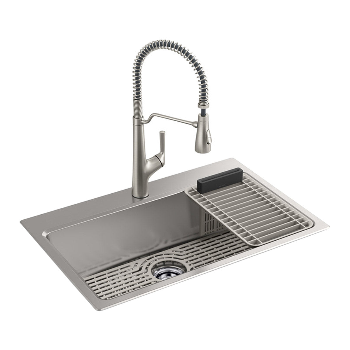 Pro-Function Kitchen Sink Kit - with Vibrant Stainless or Matte Black Faucet