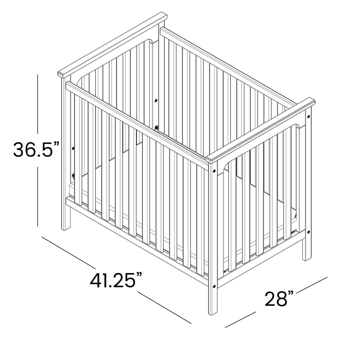 Simmon'S Kids Hudson Mini Nursery Set