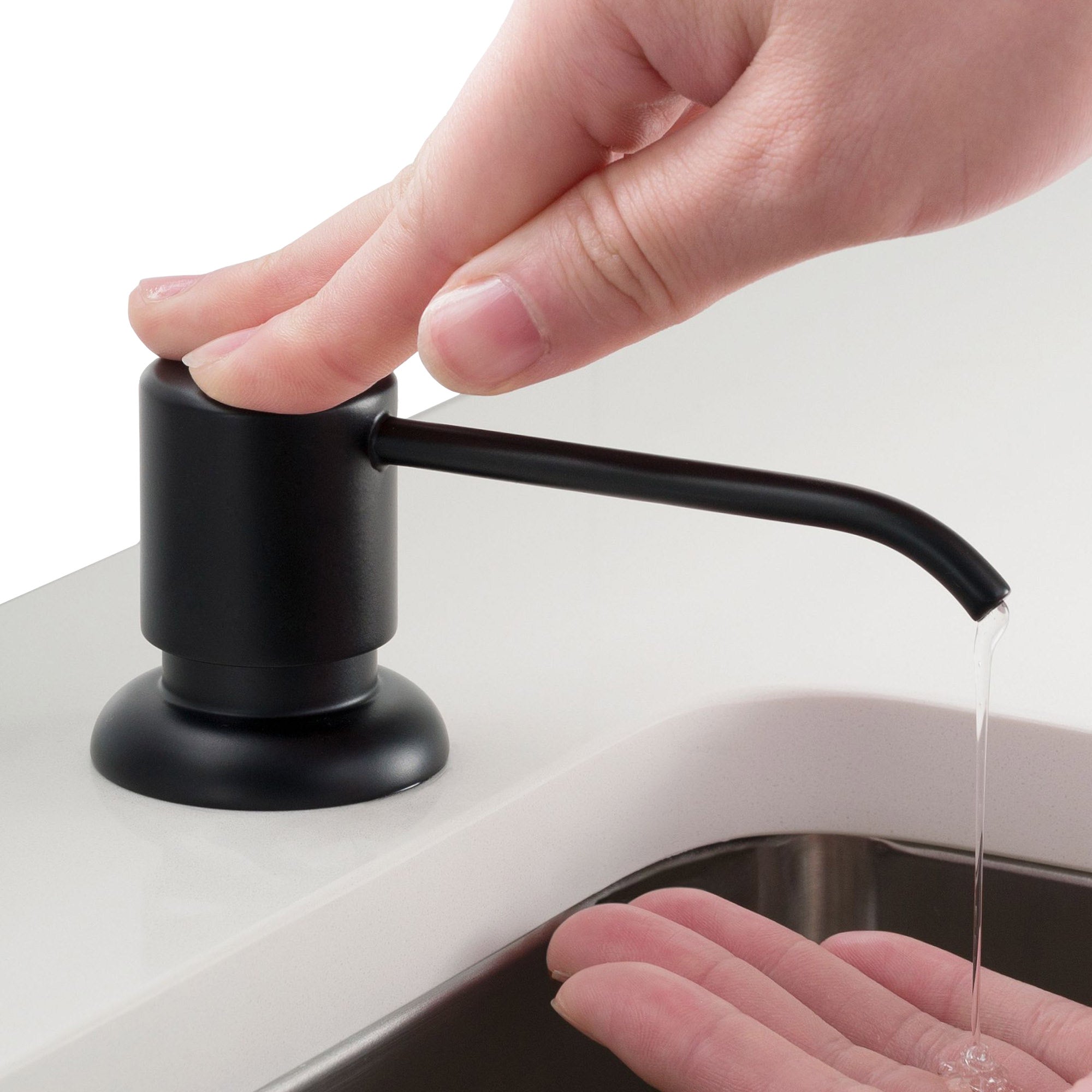 Pull-Down Kitchen Faucet with Matching Soap Dispenser