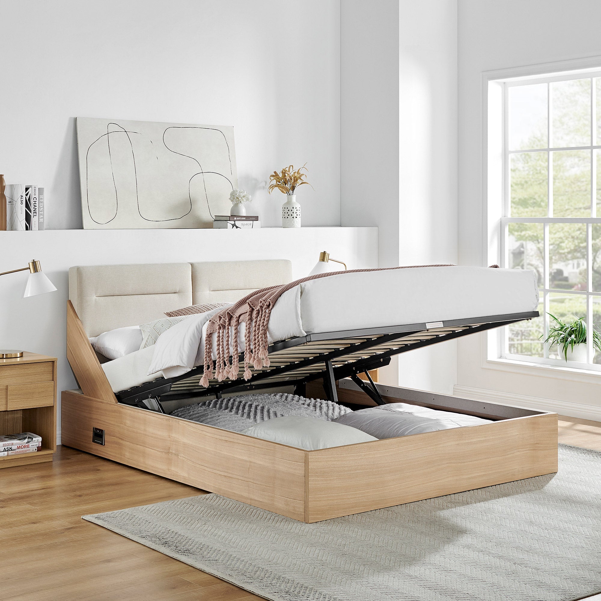 Reclina Lift up Storage Smart Bed