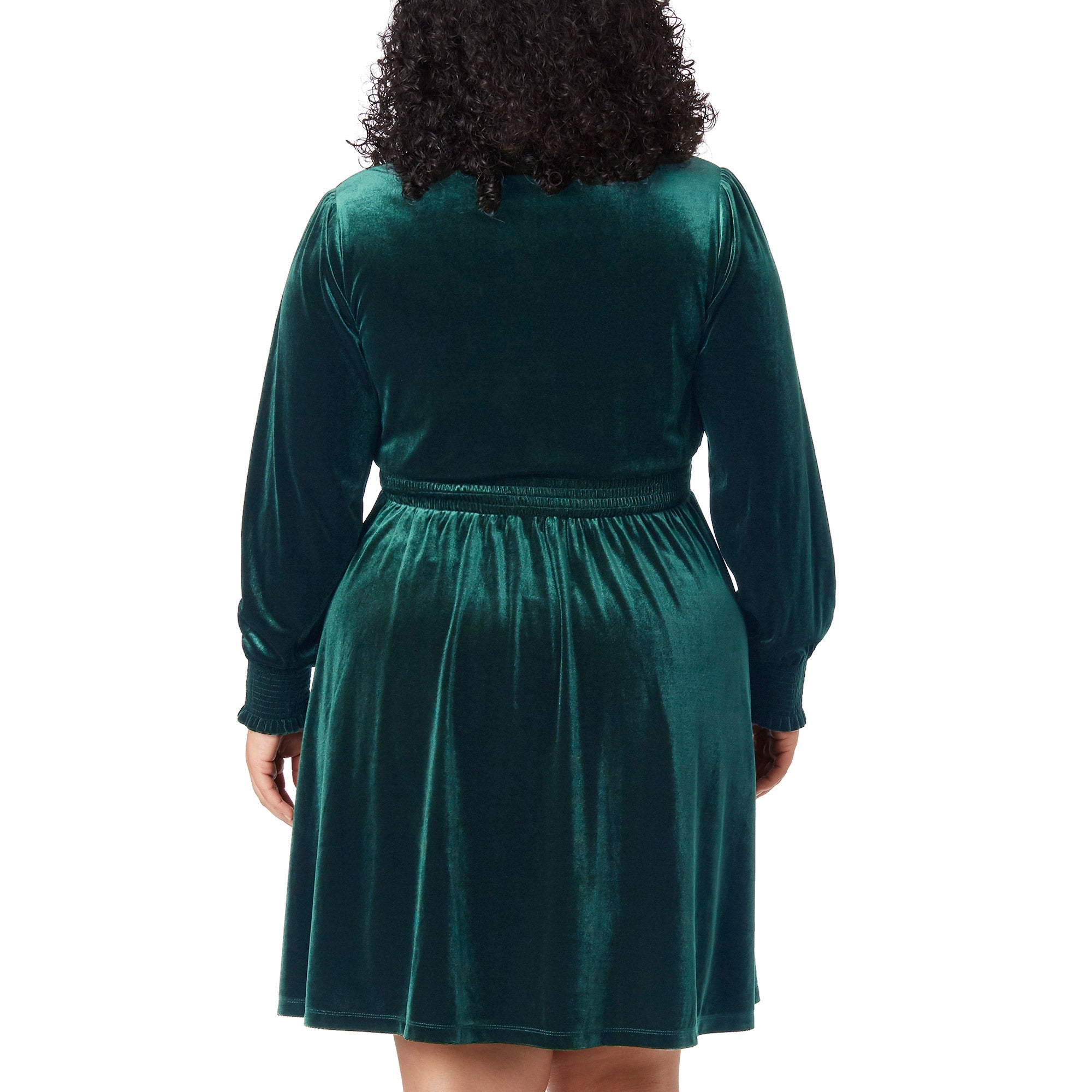 Ladies' Long Sleeve Velvet Dress