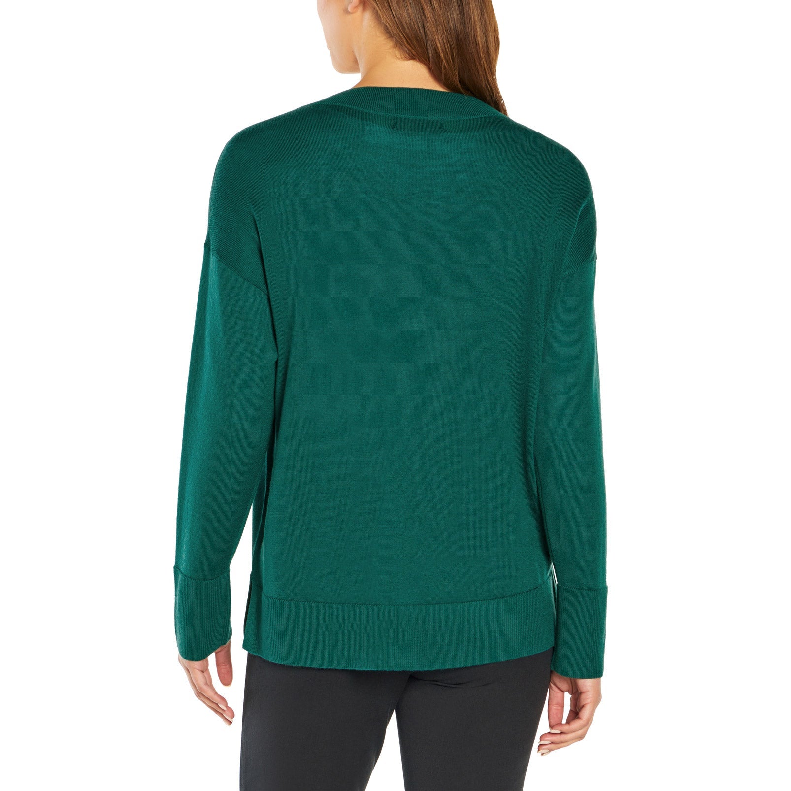 Ladies' Merino Wool V-Neck Sweater