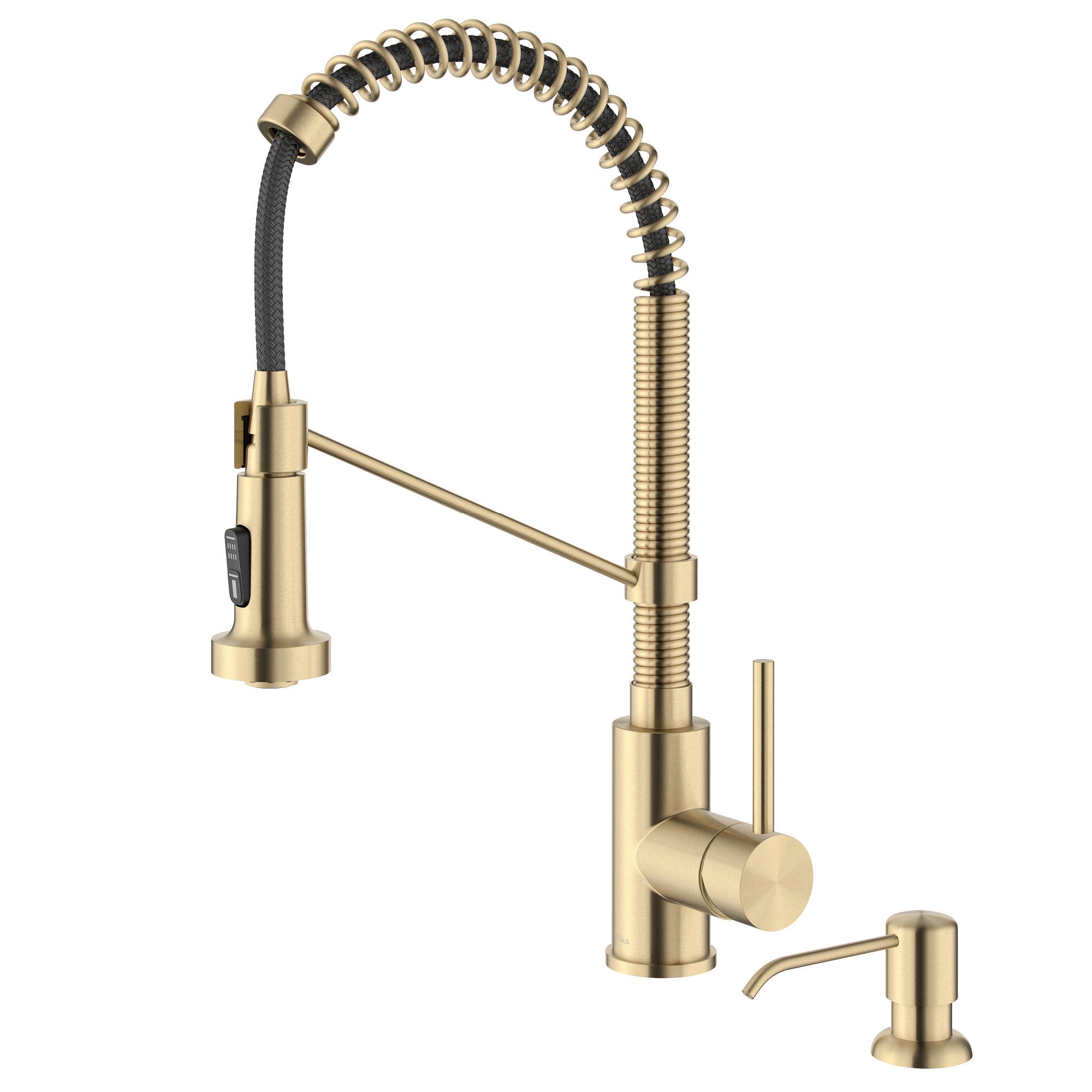 18" Pull-Down Commercial Kitchen Faucet with Matching Soap Dispenser