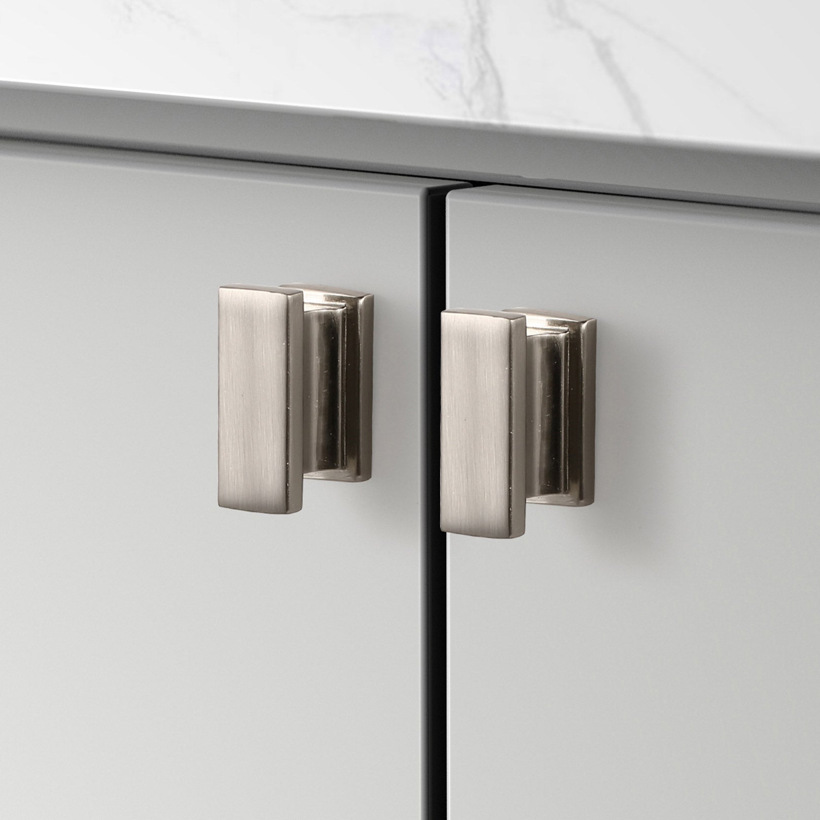 Hexa Series Modern 1.5 In. Rectangular Cabinet Knob from  Collection