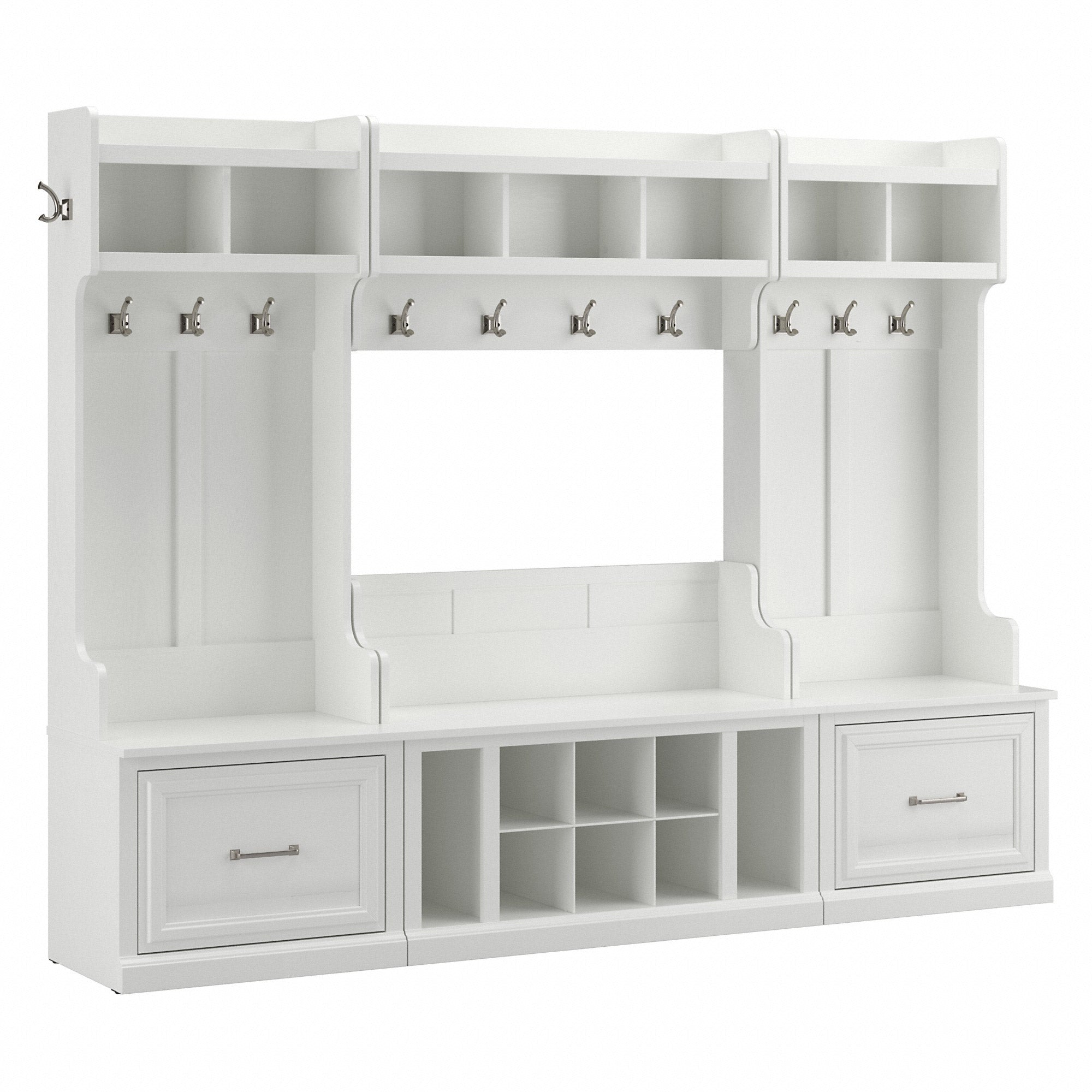 Woodland Hall Tree Entryway Storage Set